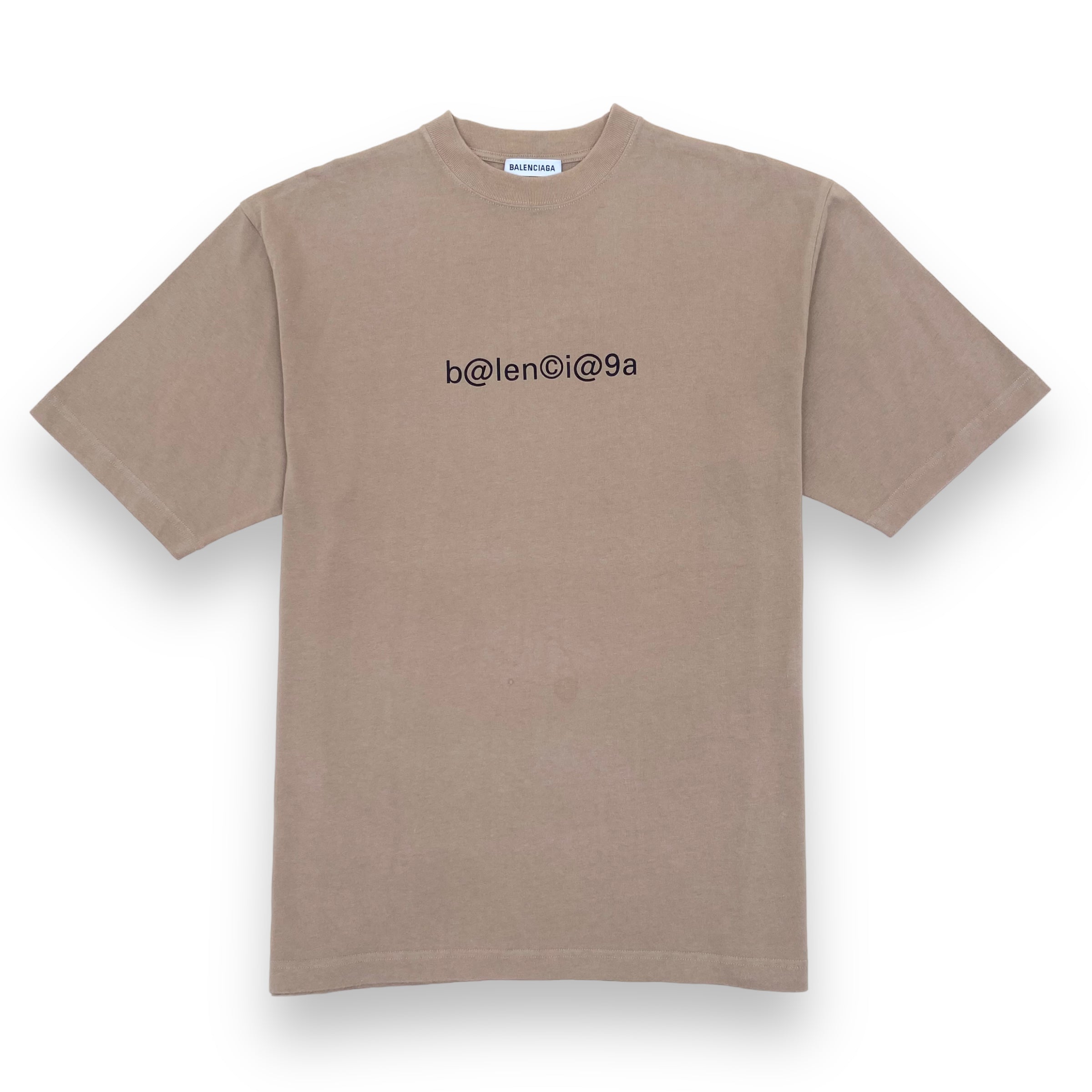 BALENCIAGA OVERSIZED SYMBOLIC T-SHIRT TAN XS