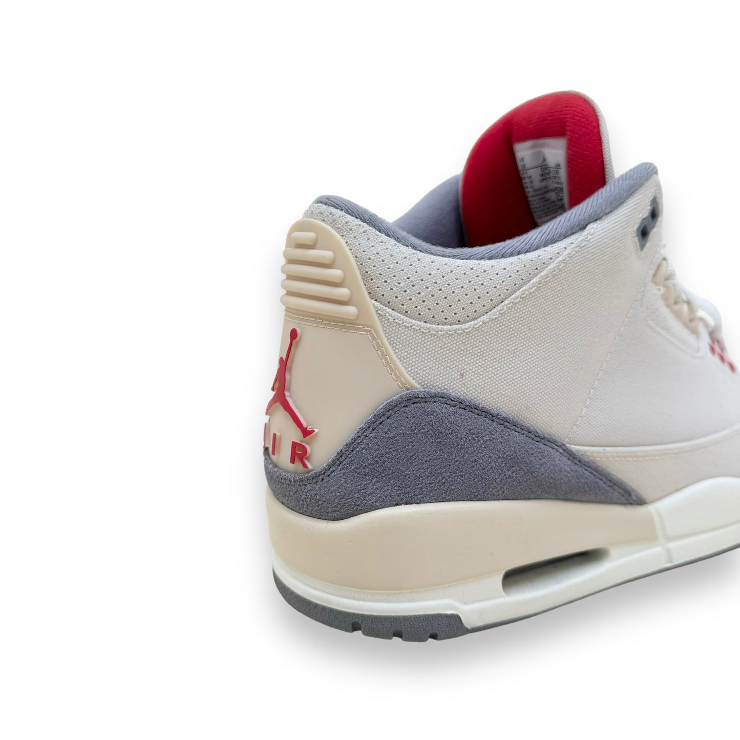 AIR JORDAN 3 CANVAS SNEAKERS BEIGE UK9
