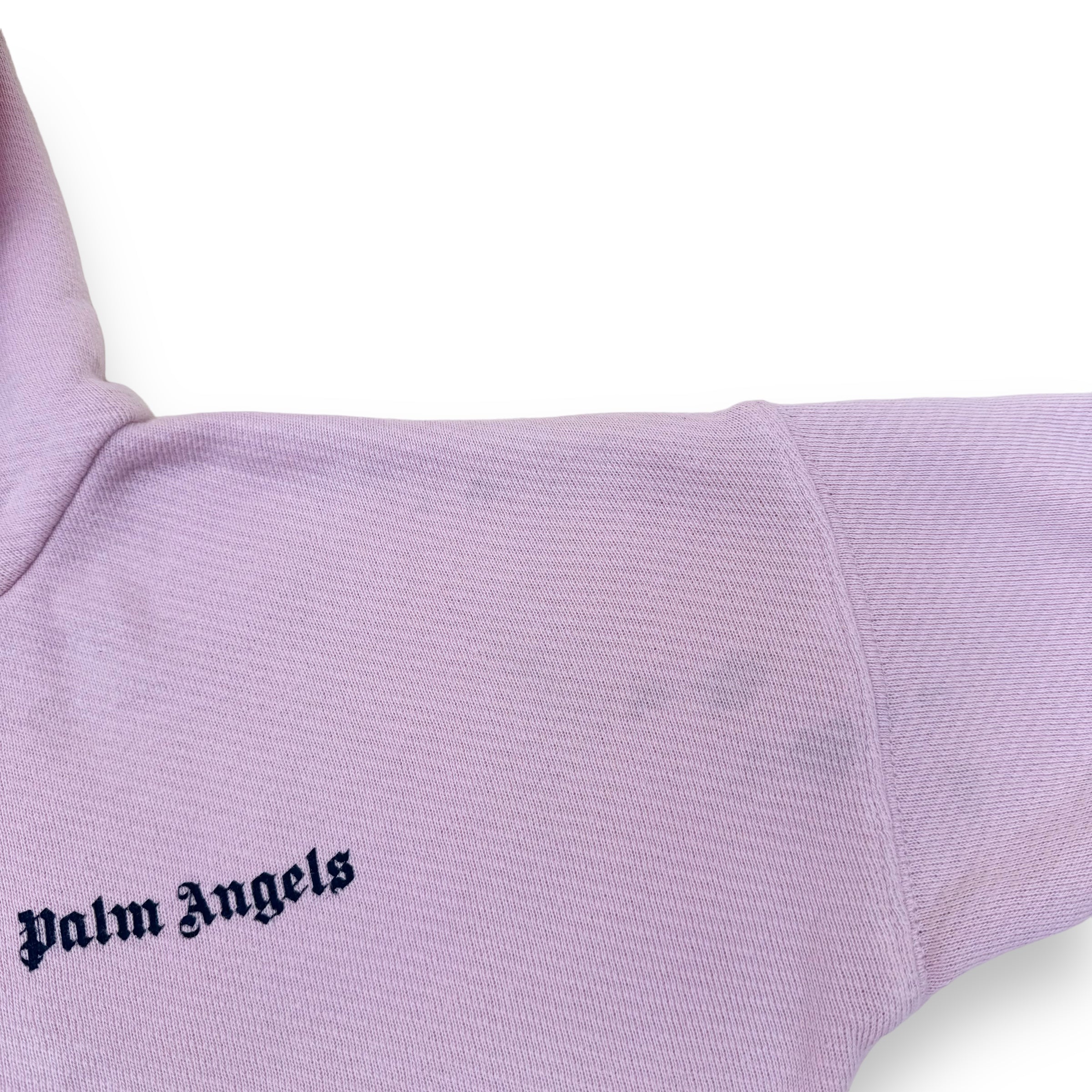 PALM ANGELS LOGO-PRINT HOODIE PINK AGE4