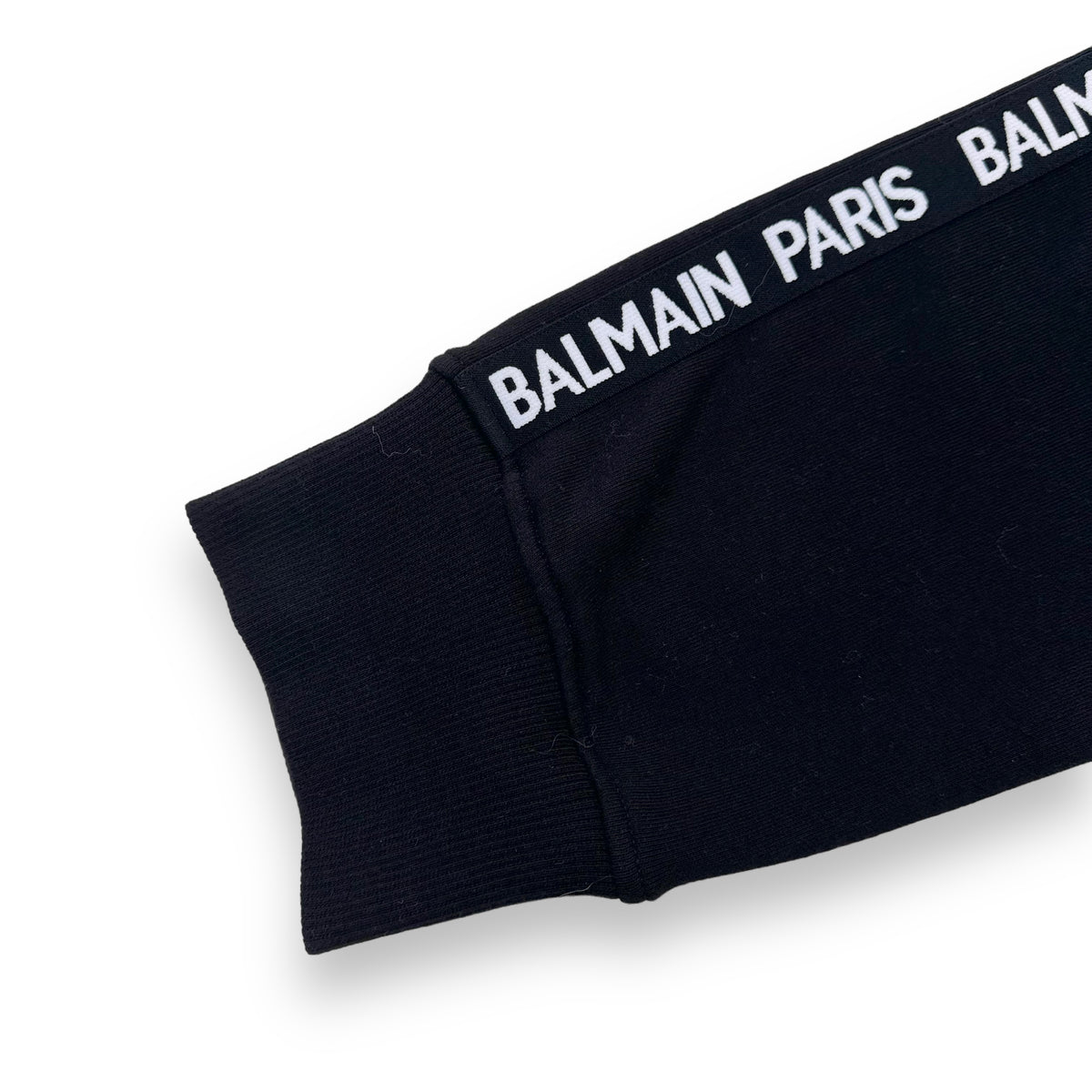 BALMAIN EMBOSSED LOGO SWEATPANTS BLACK XL