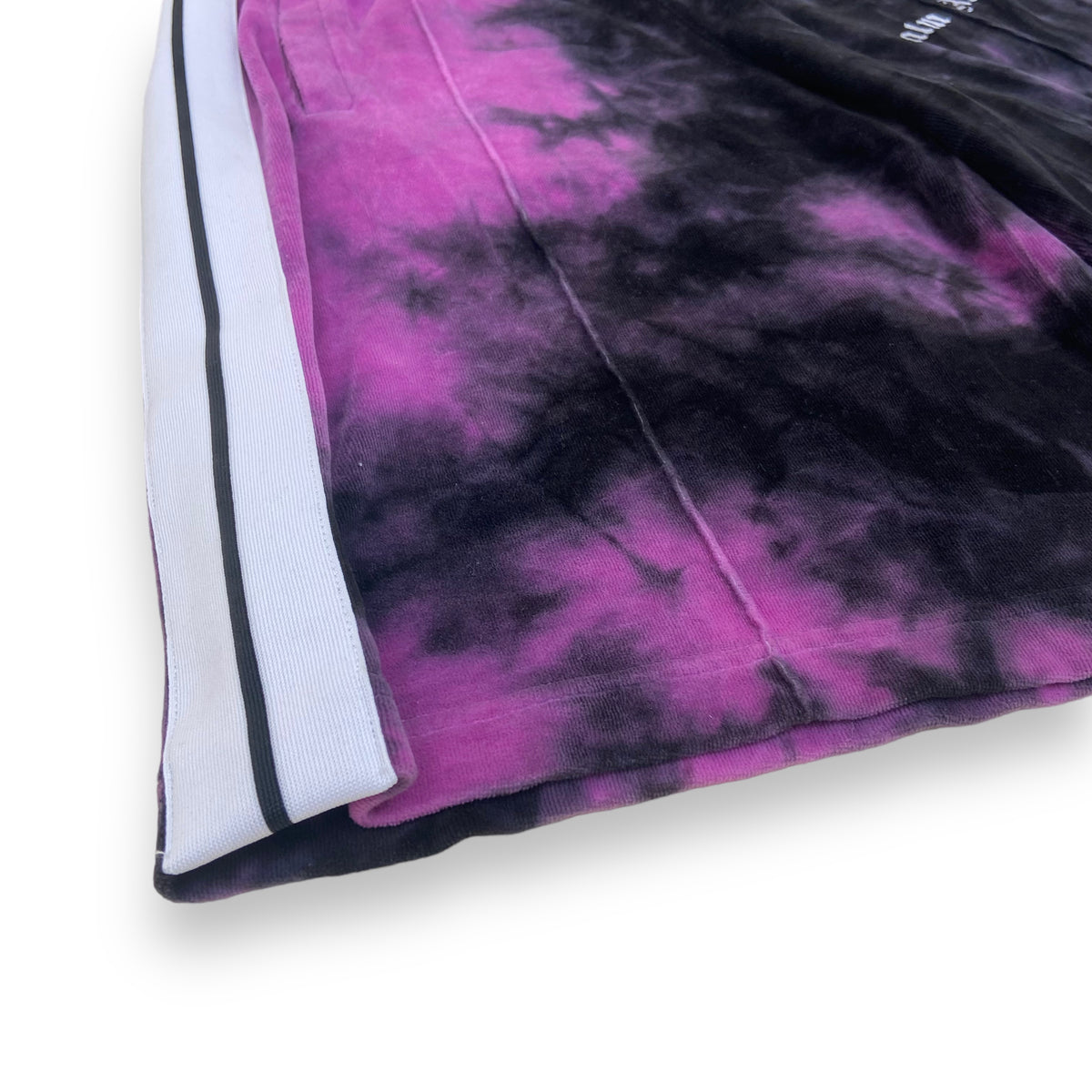PALM ANGELS VELOUR SHORTS PURPLE S