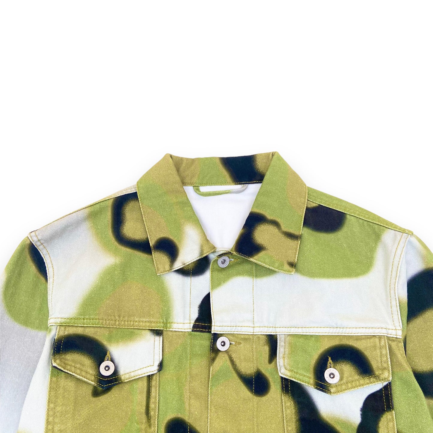 HERON PRESTON REG DENIM JACKET CAMO S