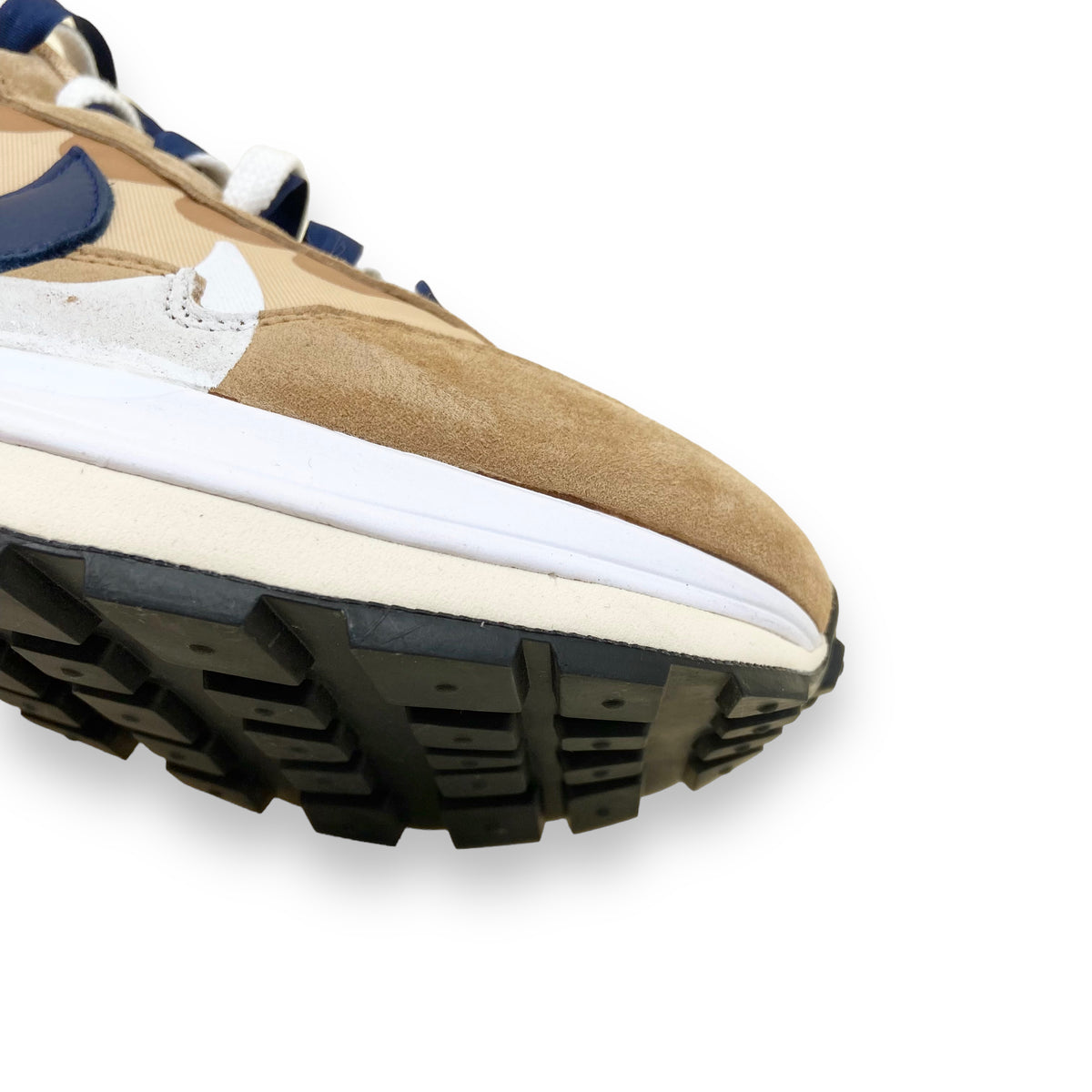 NIKE X SACAI VAPOURWAFFLE SNEAKERS ‘TAN NAVY’ UK9