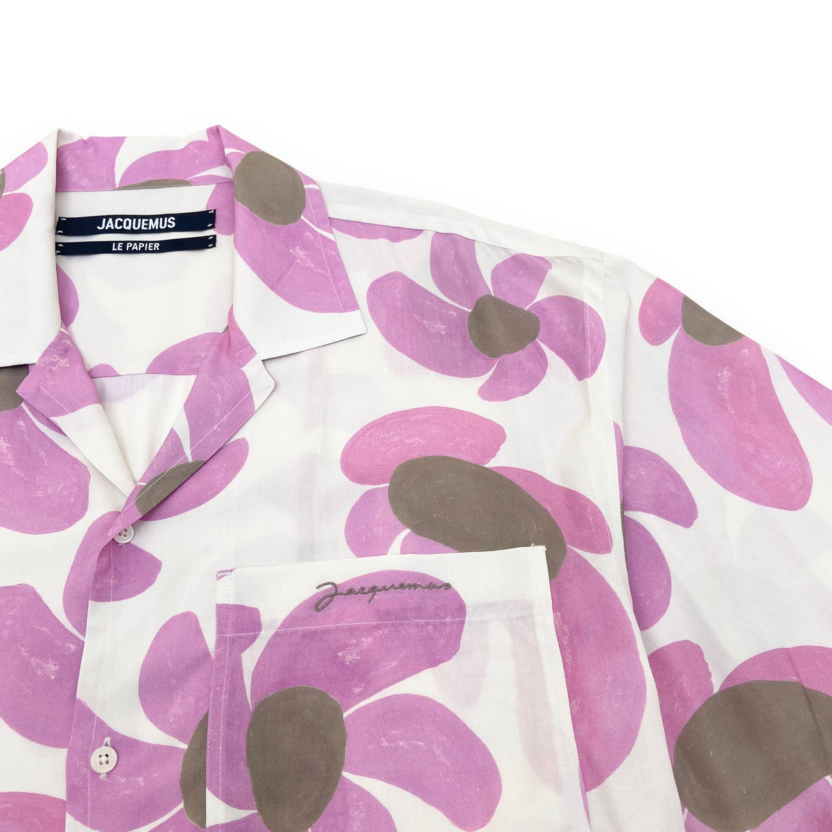 JACQUEMUS ‘LE PAPIER’ FLORAL SHIRT PINK XL
