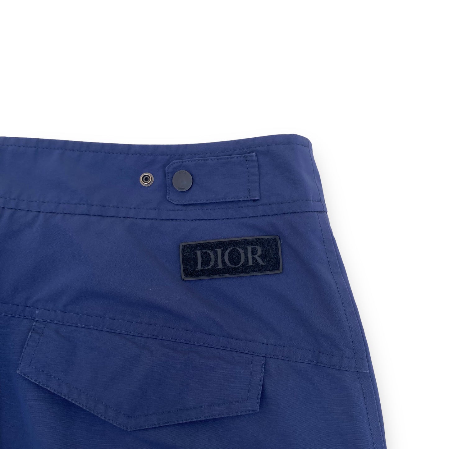 DIOR TECHNICAL LOGO CARGO PANTS NAVY XL