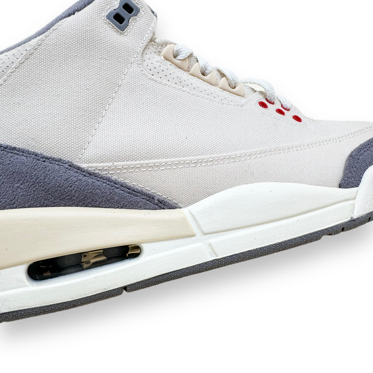 AIR JORDAN 3 CANVAS SNEAKERS BEIGE UK9