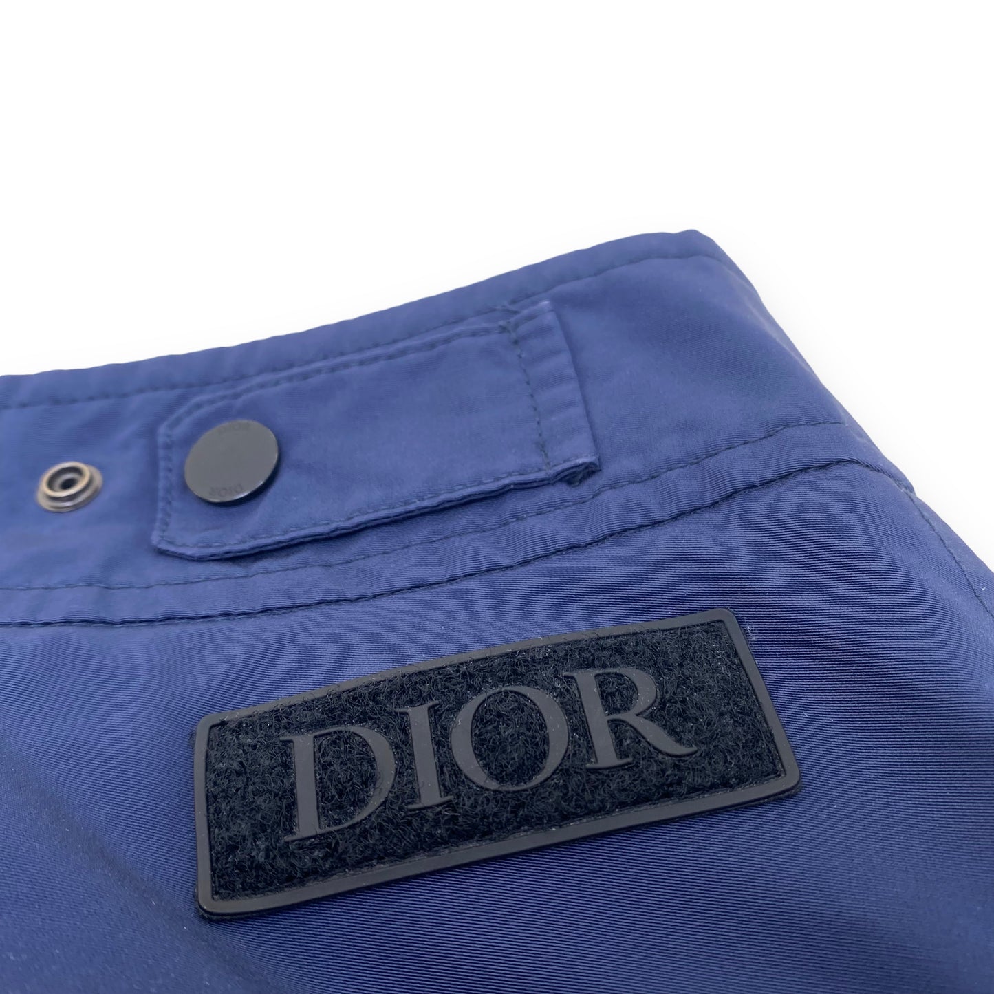 DIOR TECHNICAL LOGO CARGO PANTS NAVY XL