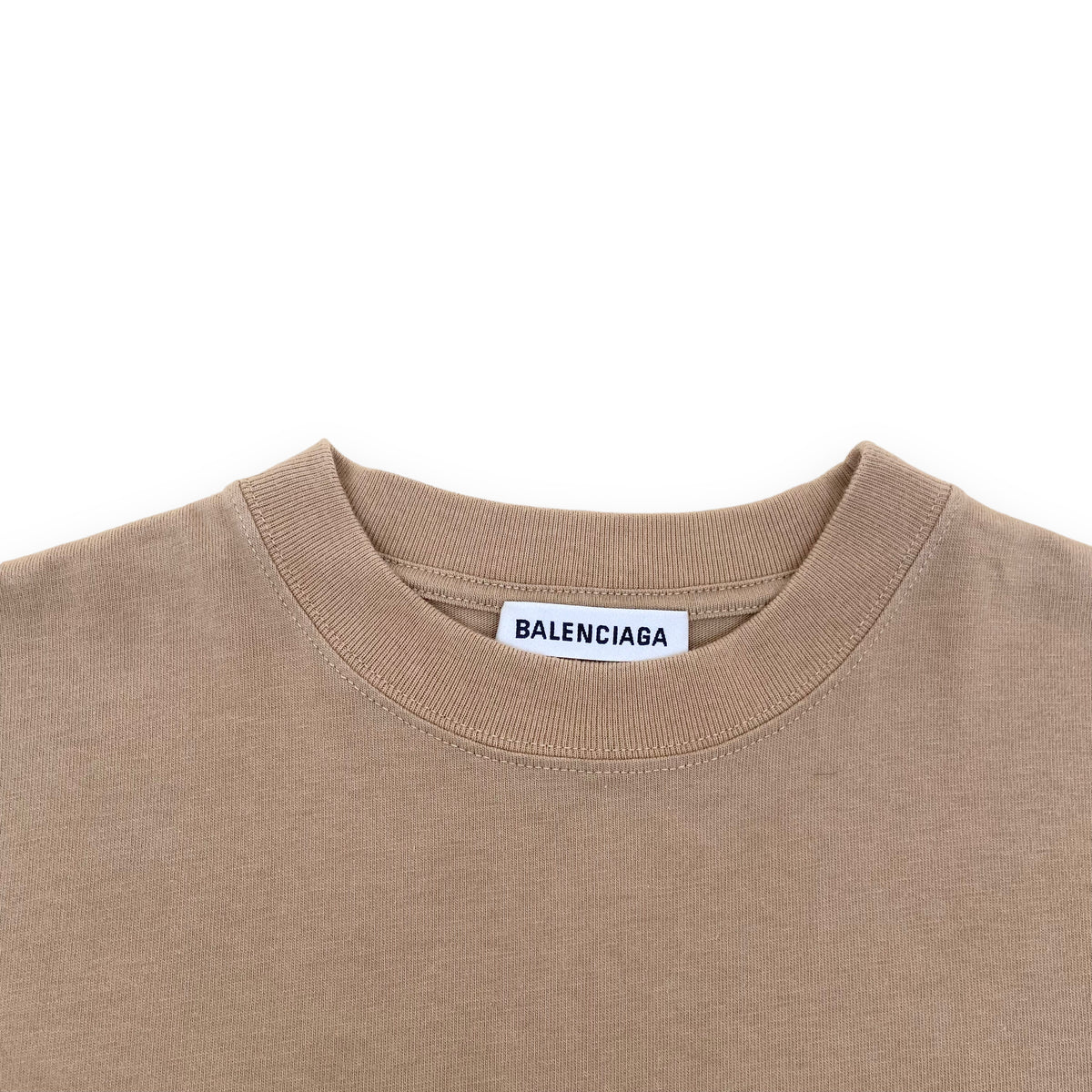 BALENCIAGA OVERSIZED SYMBOLIC T-SHIRT TAN XS