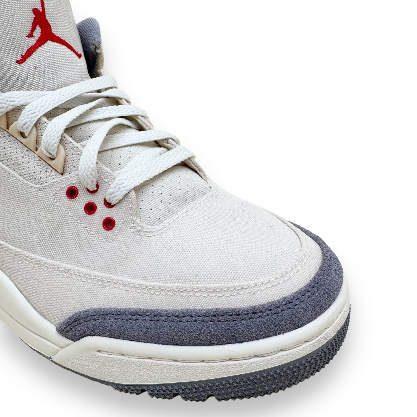 AIR JORDAN 3 CANVAS SNEAKERS BEIGE UK9