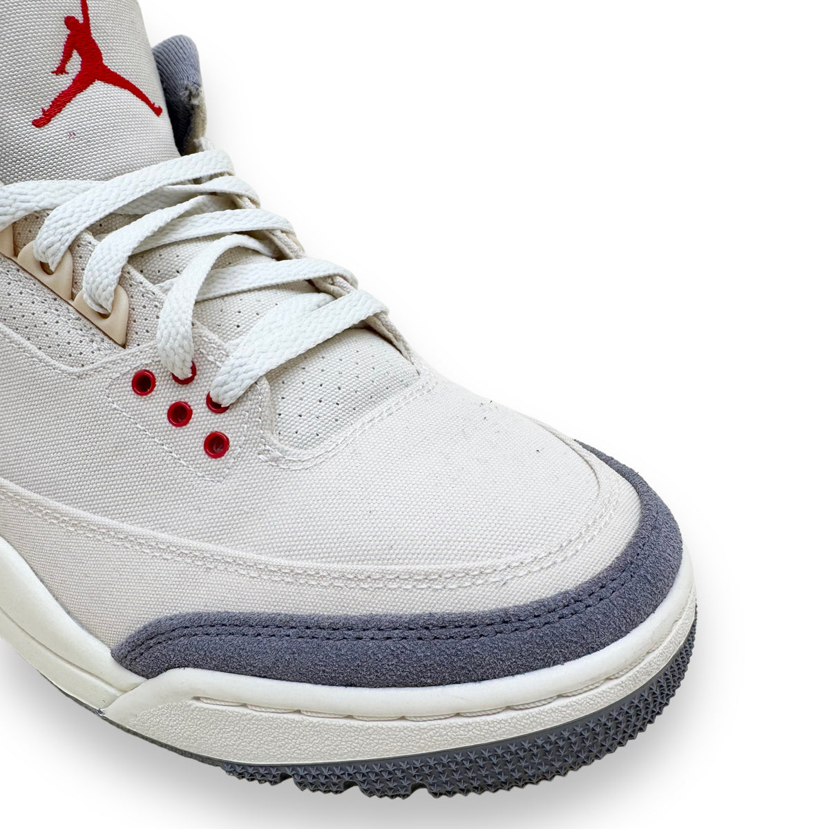 AIR JORDAN 3 CANVAS SNEAKERS BEIGE UK9