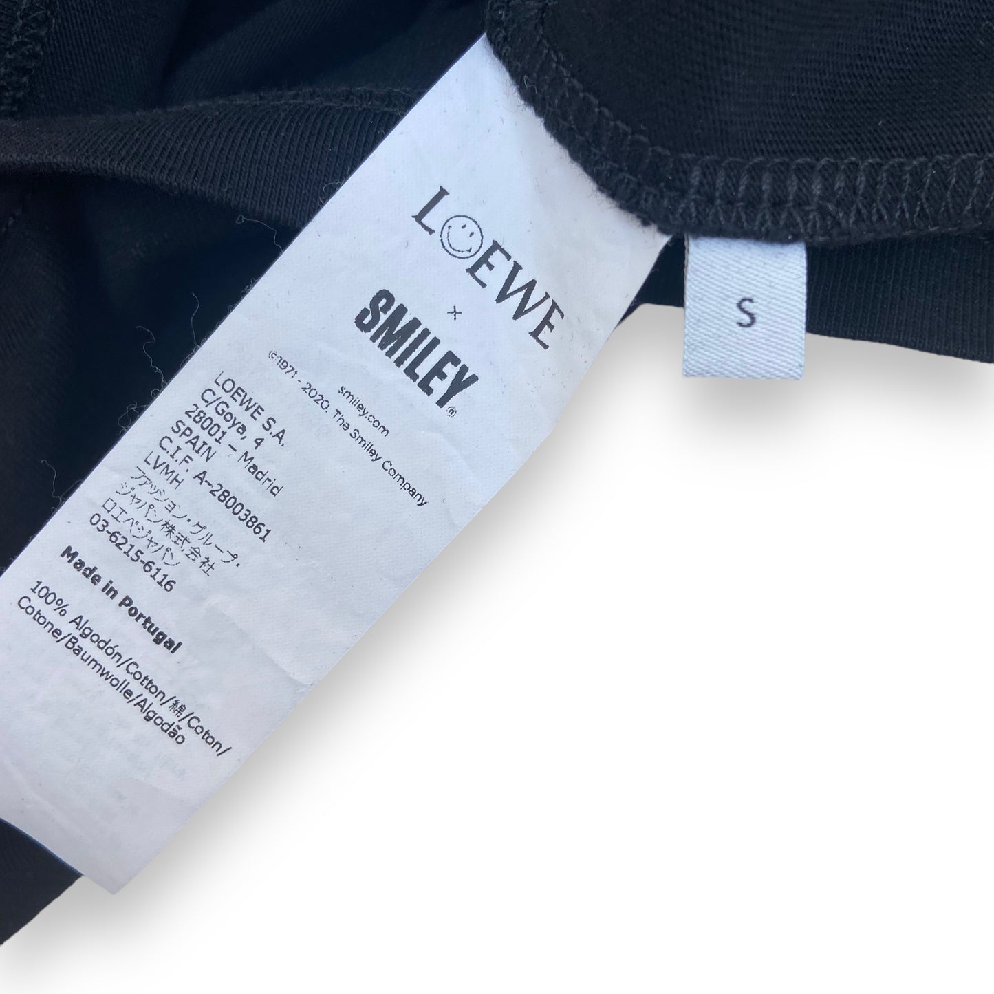 LOEWE X SMILEY T-SHIRT BLACK S