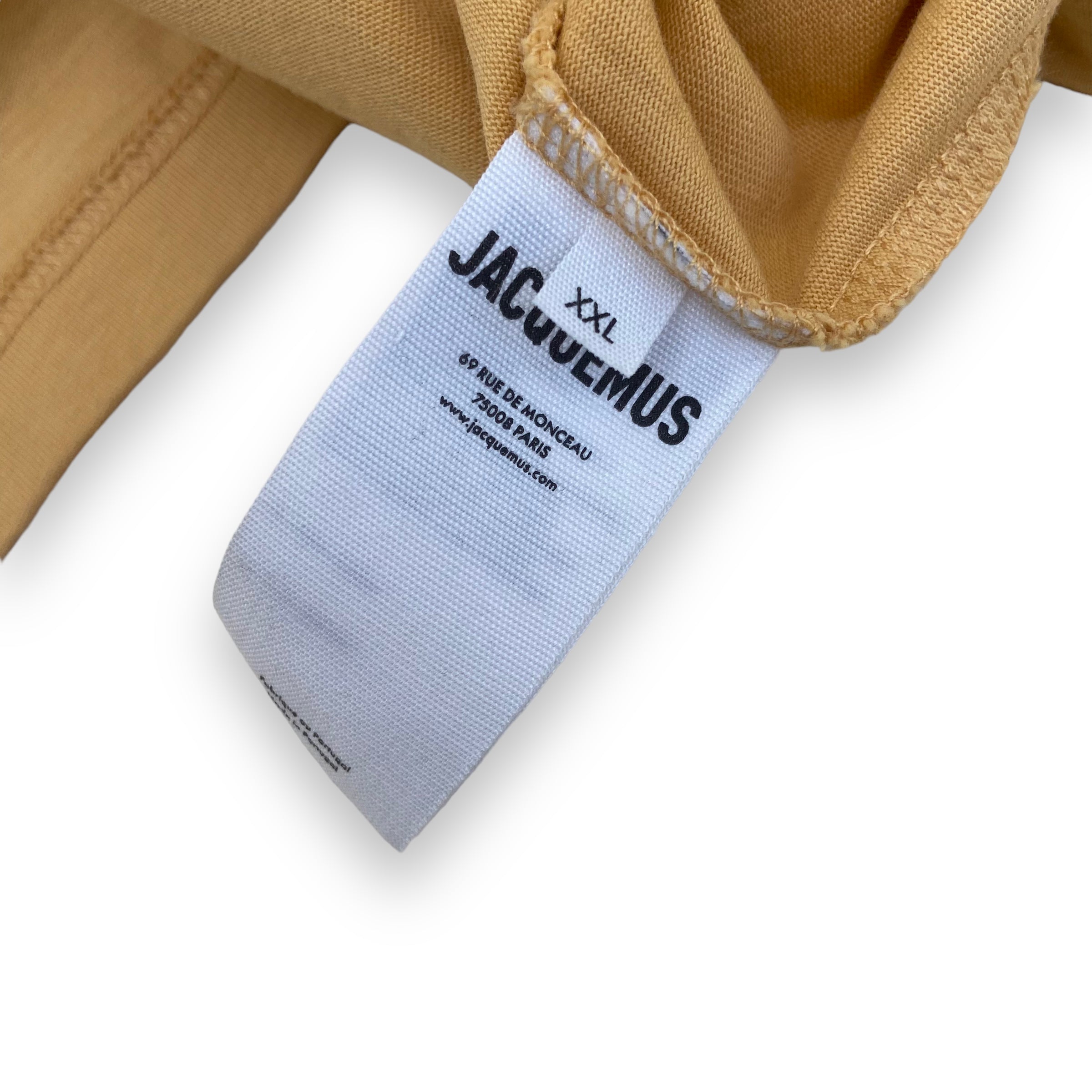 JACQUEMUS LONG-SLEEVE PRINT T-SHIRT YELLOW XXL