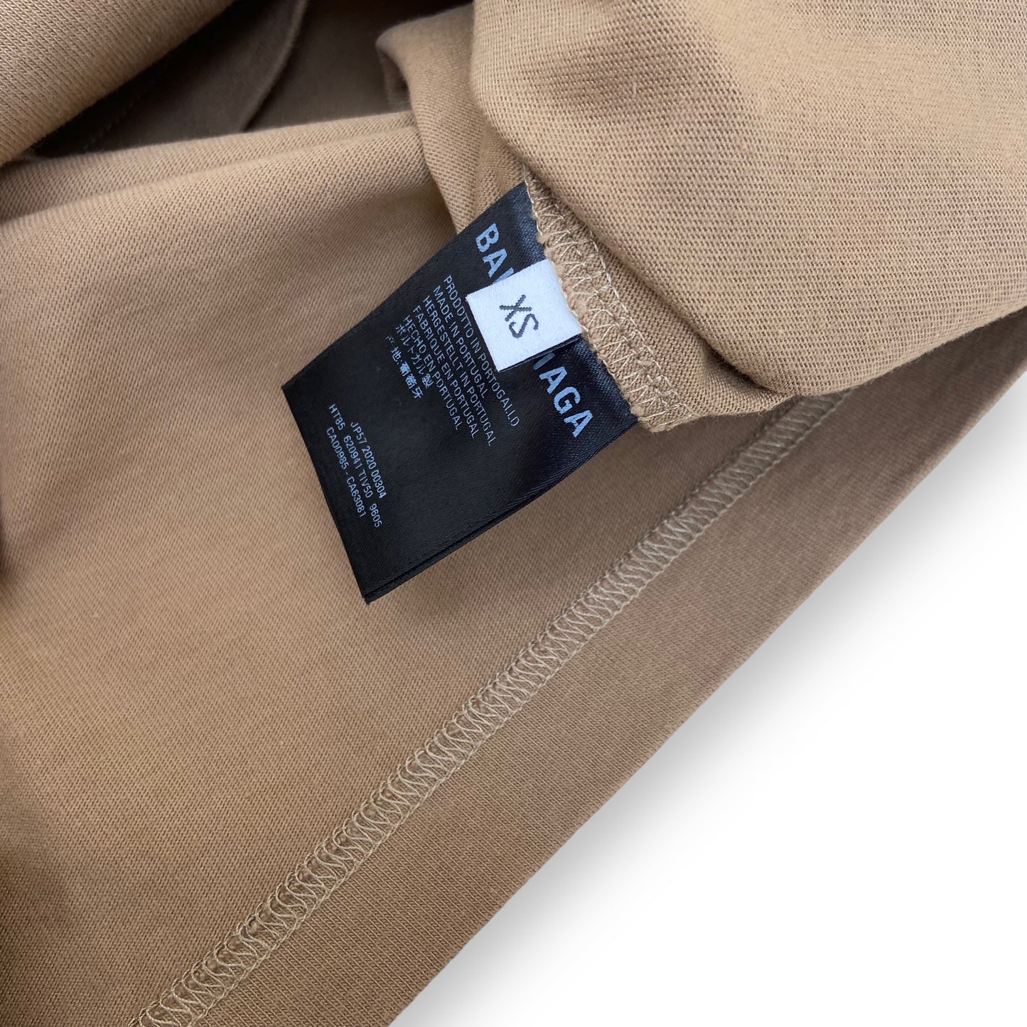 BALENCIAGA OVERSIZED SYMBOLIC T-SHIRT TAN XS