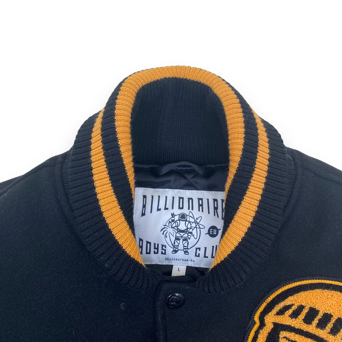 BILLIONAIRE BOYS CLUB ASTRO VARSITY JACKET BLACK L