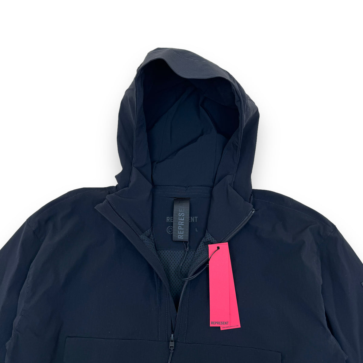 REPRESENT 247 ANORAK NYLON LIGHTWEIGHT JACKET BLACK L