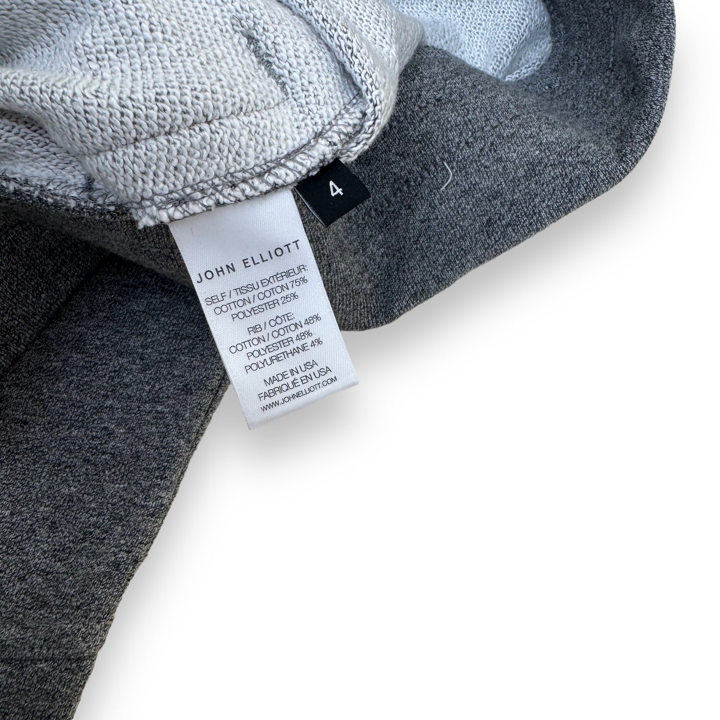 JOHN ELLIOT LA COTTON-BLEND SWEATPANTS GREY XL