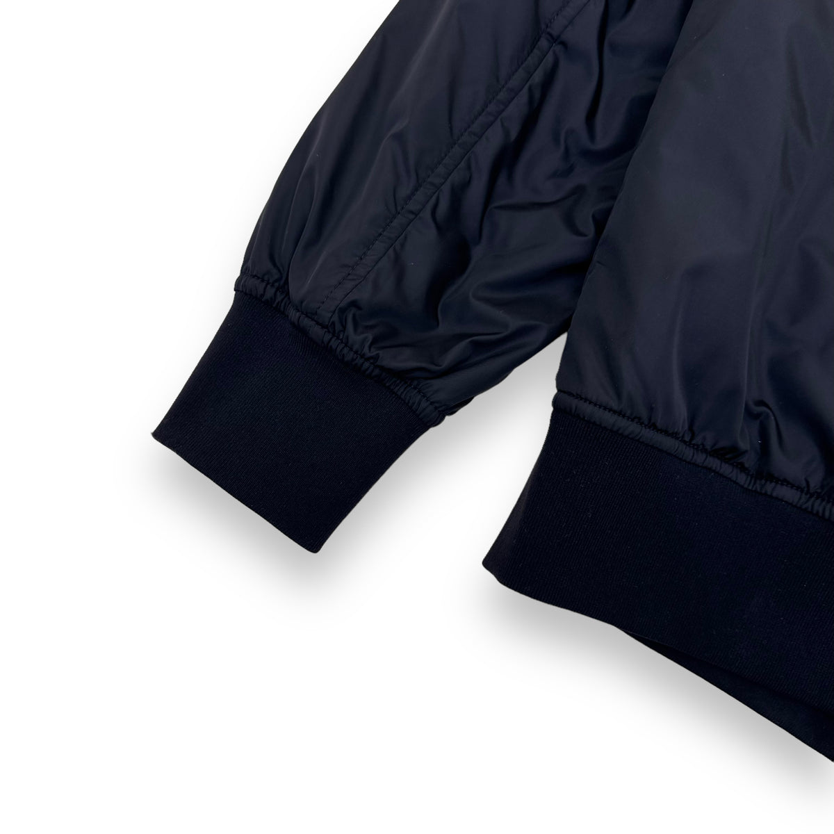VERSACE ZIP-UP LOGO PRINT BOMBER JACKET BLACK XL
