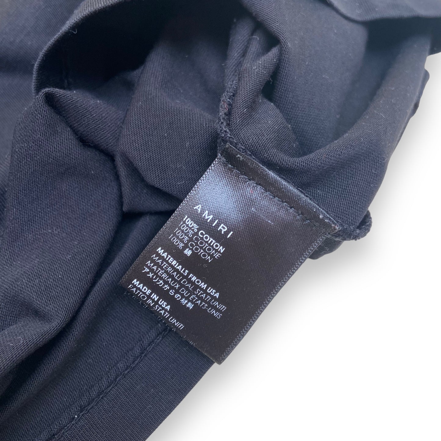AMIRI LOGO T-SHIRT BLACK S