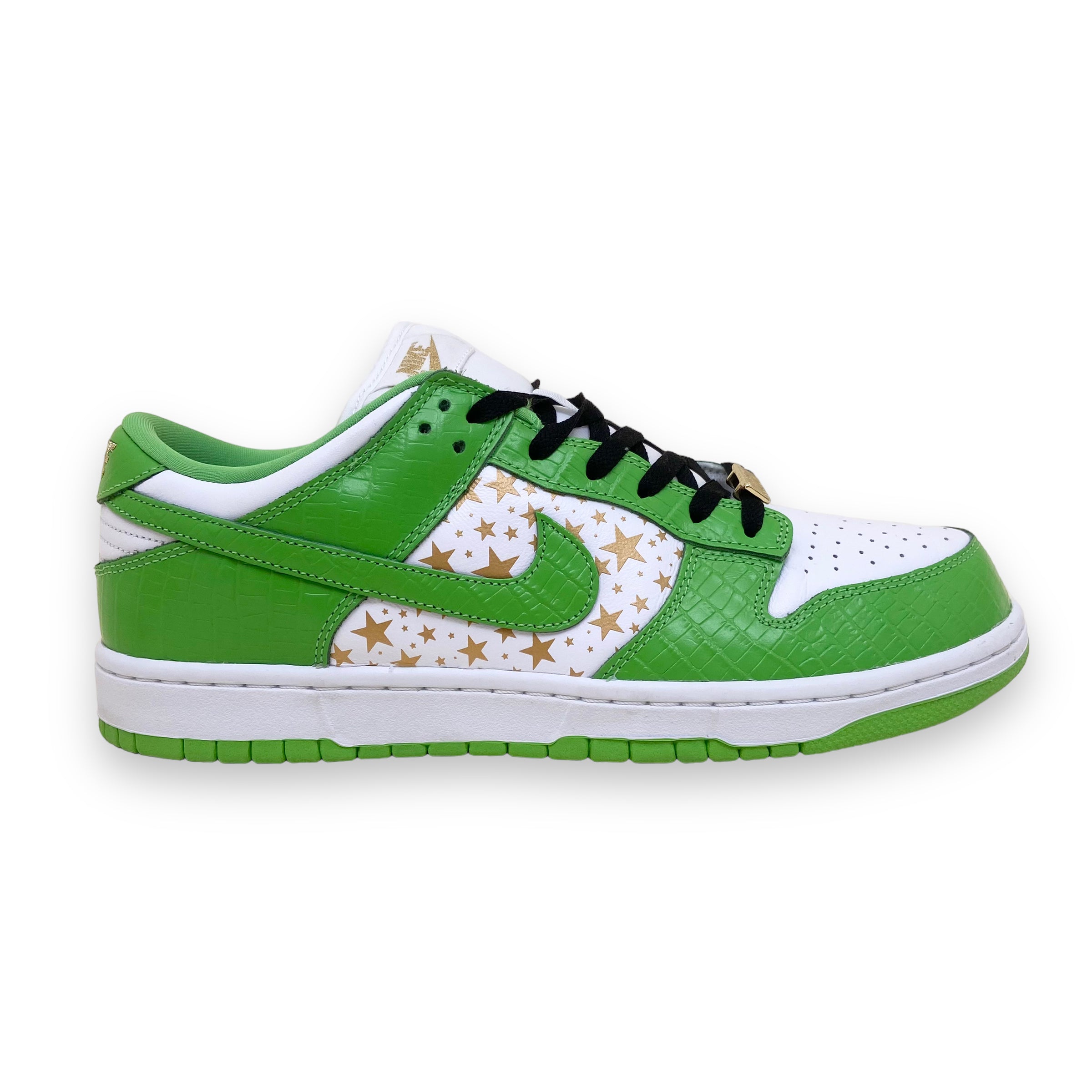 NIKE X SUPREME DUNK LOW STARS OG SB QS SNEAKERS ‘MEAN GREEN’ UK10