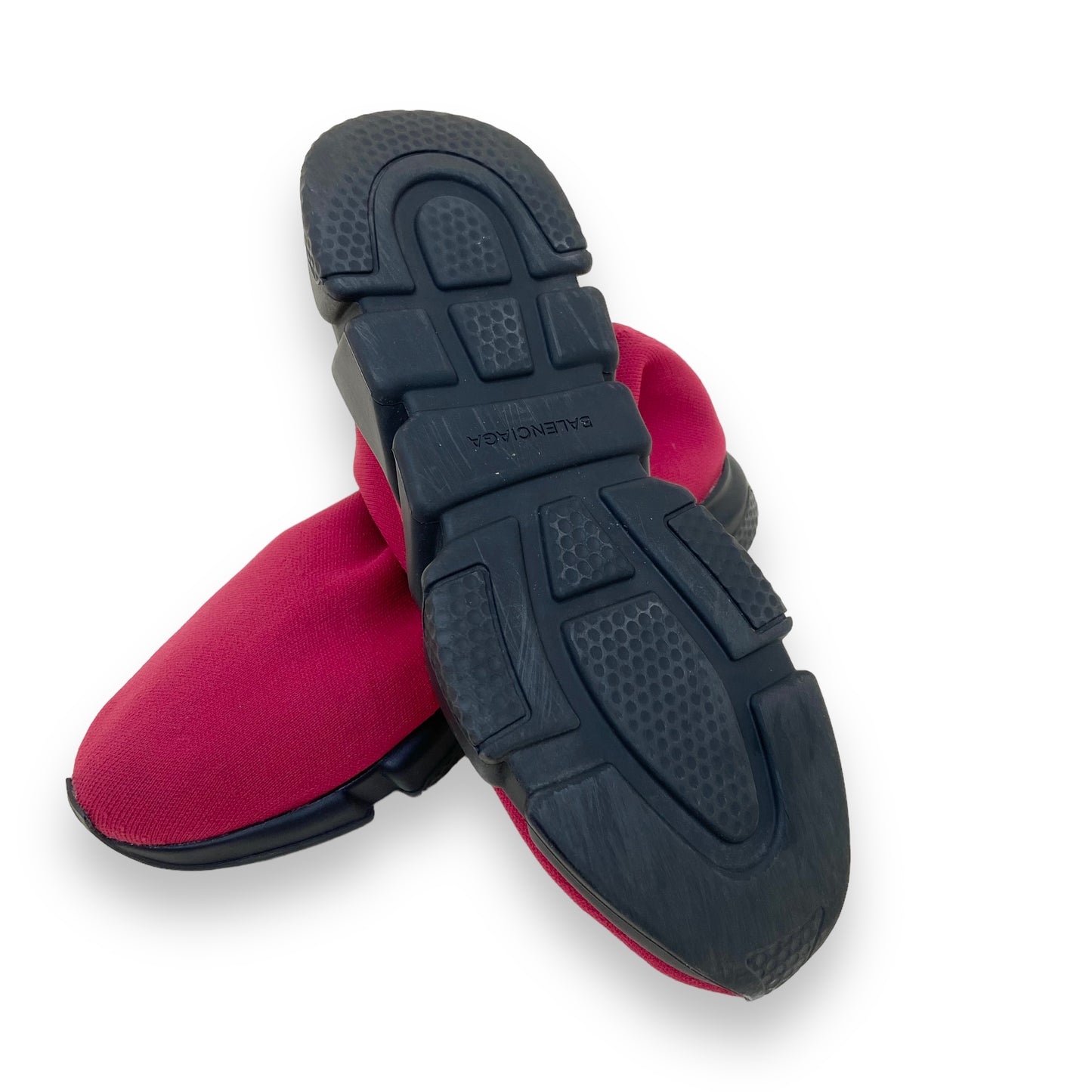 BALENCIAGA SPEED RUNNER SNEAKERS BURGUNDY UK10.5