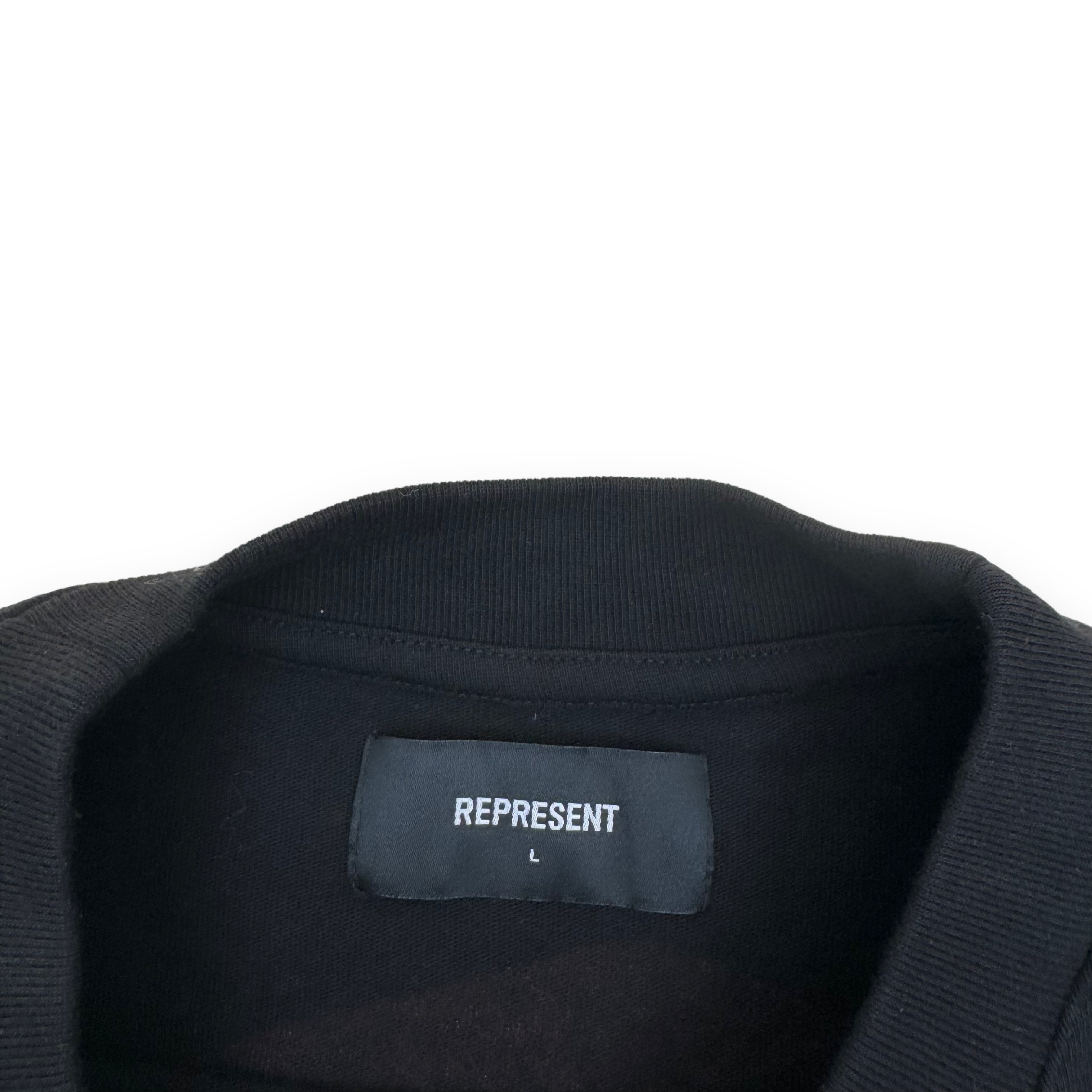 REPRESENT INITIAL ASSEMBLY T-SHIRT BLACK L