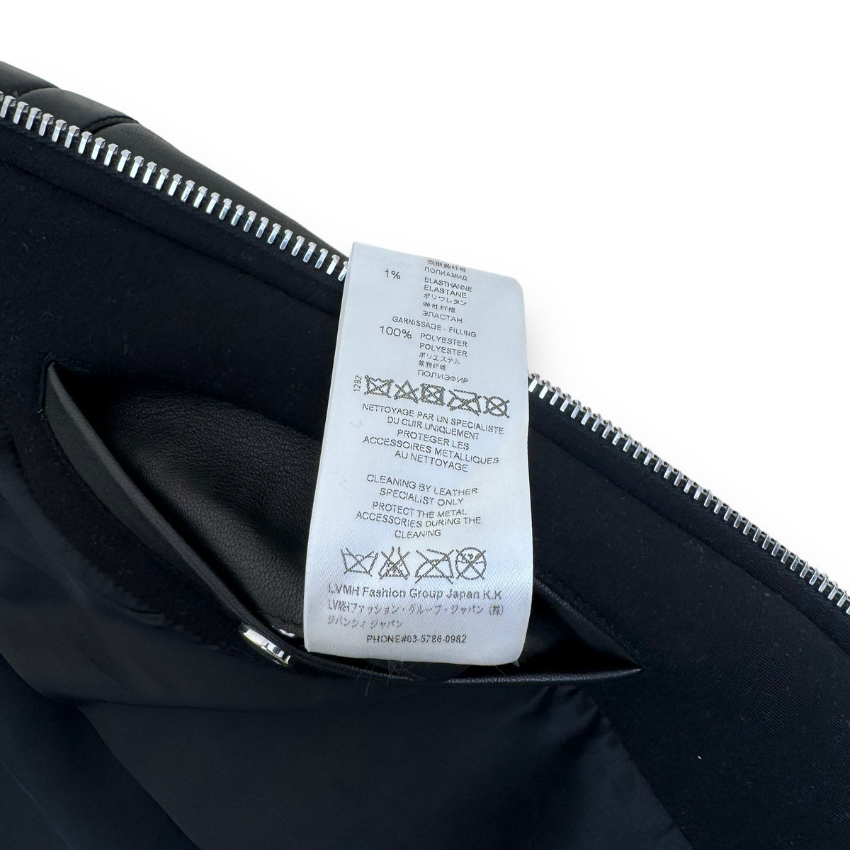 GIVENCHY HOODED NEOPRENE / LEATHER HOODED BOMBER JACKET BLACK S