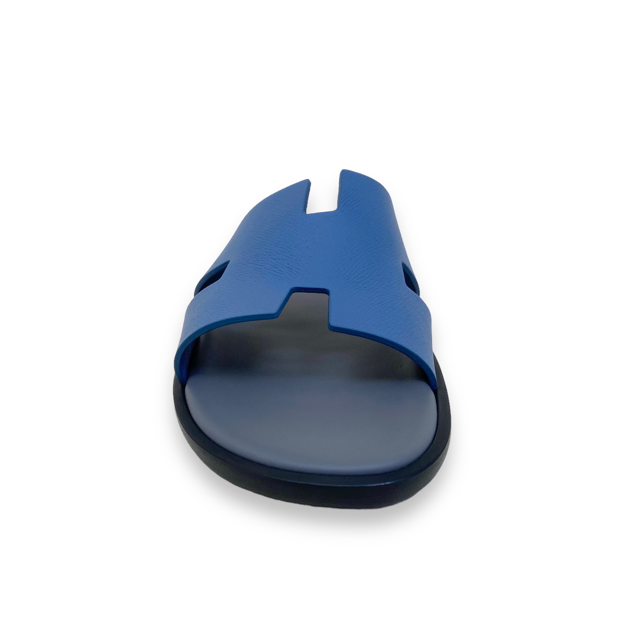 HERMES IZMIR SANDALS BLEU BLEUET / GRIS OSMIUM UK11