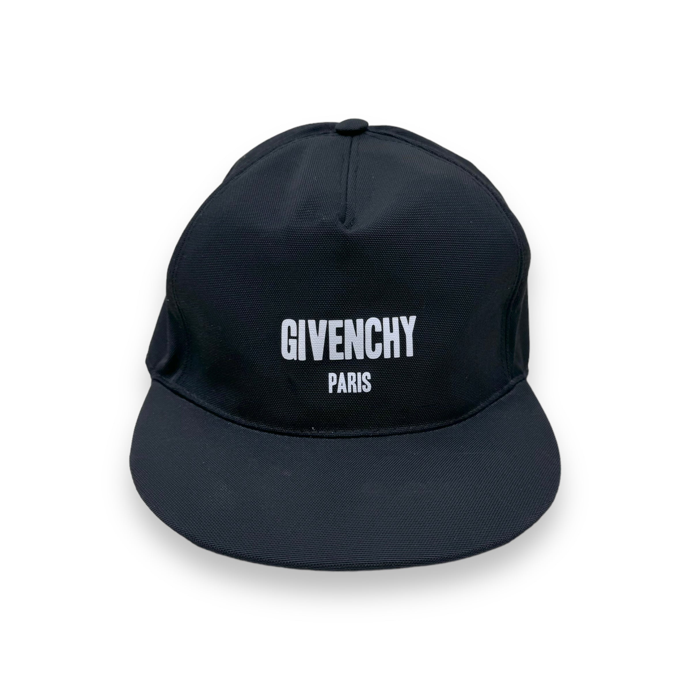 GIVENCHY PARIS LOGO BASEBALL FLAT CAP BLACK