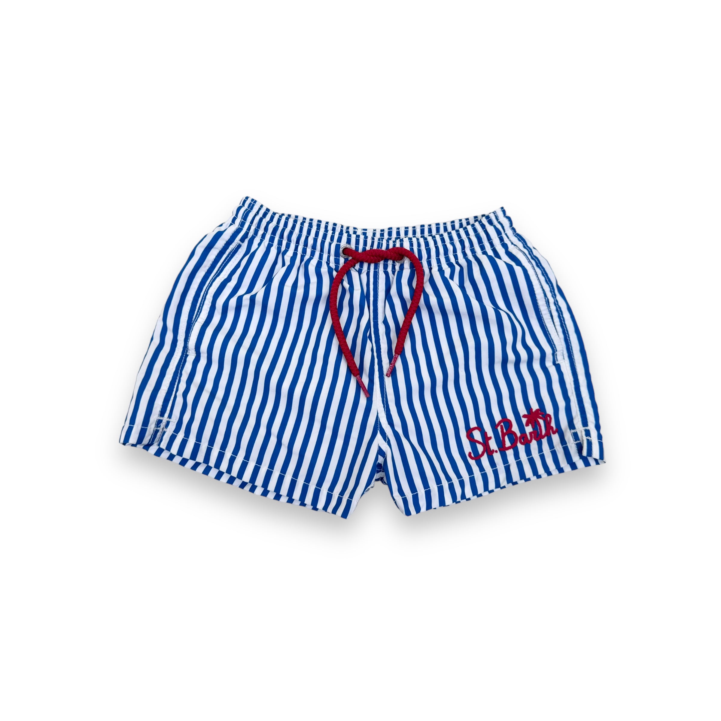 MC2 SAINT BARTHS STRIPED SWIM SHORTS BLUE AGE6