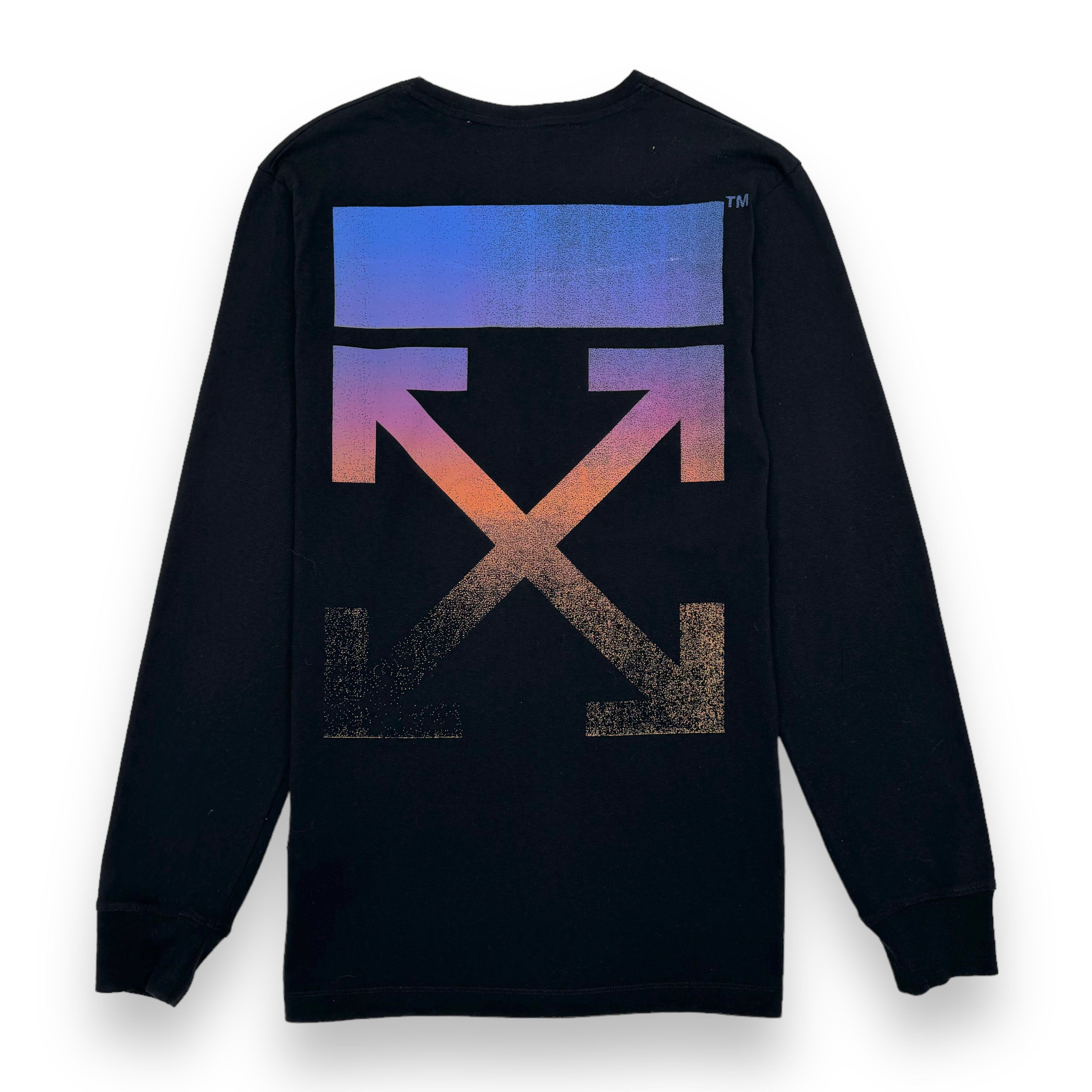 OFF-WHITE LONG SLEEVE DEGRADE ARROW T-SHIRT BLACK L