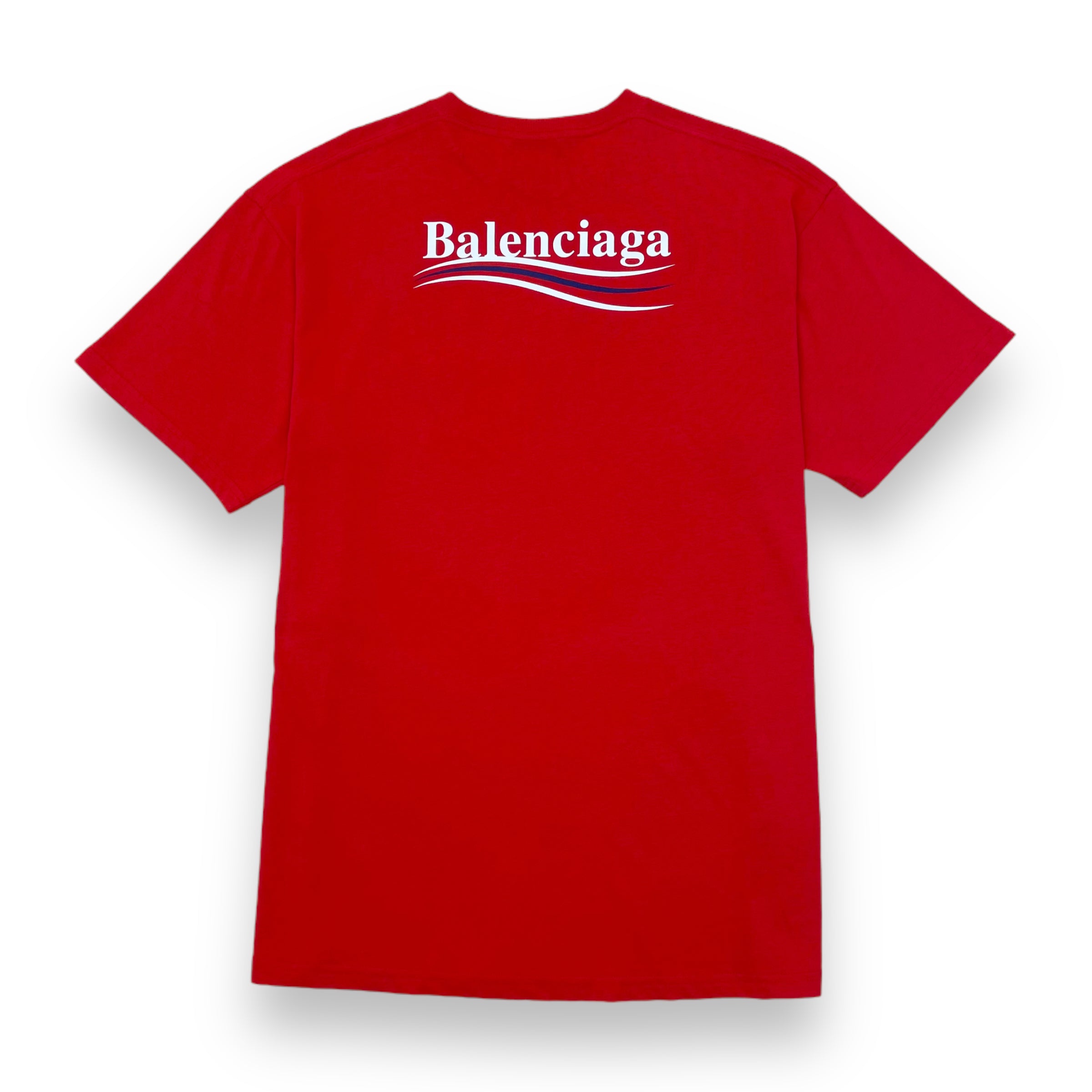BALENCIAGA LOGO T-SHIRT RED S