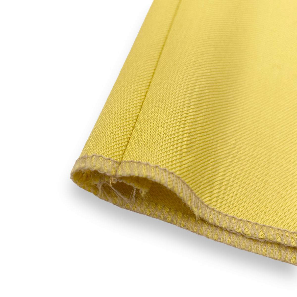 ZEGNA PANELLED WOOL TROUSERS YELLOW XL