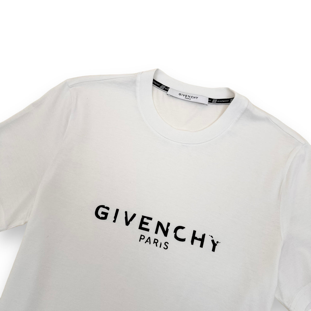 GIVENCHY COTTON LOGO T-SHIRT WHITE XS