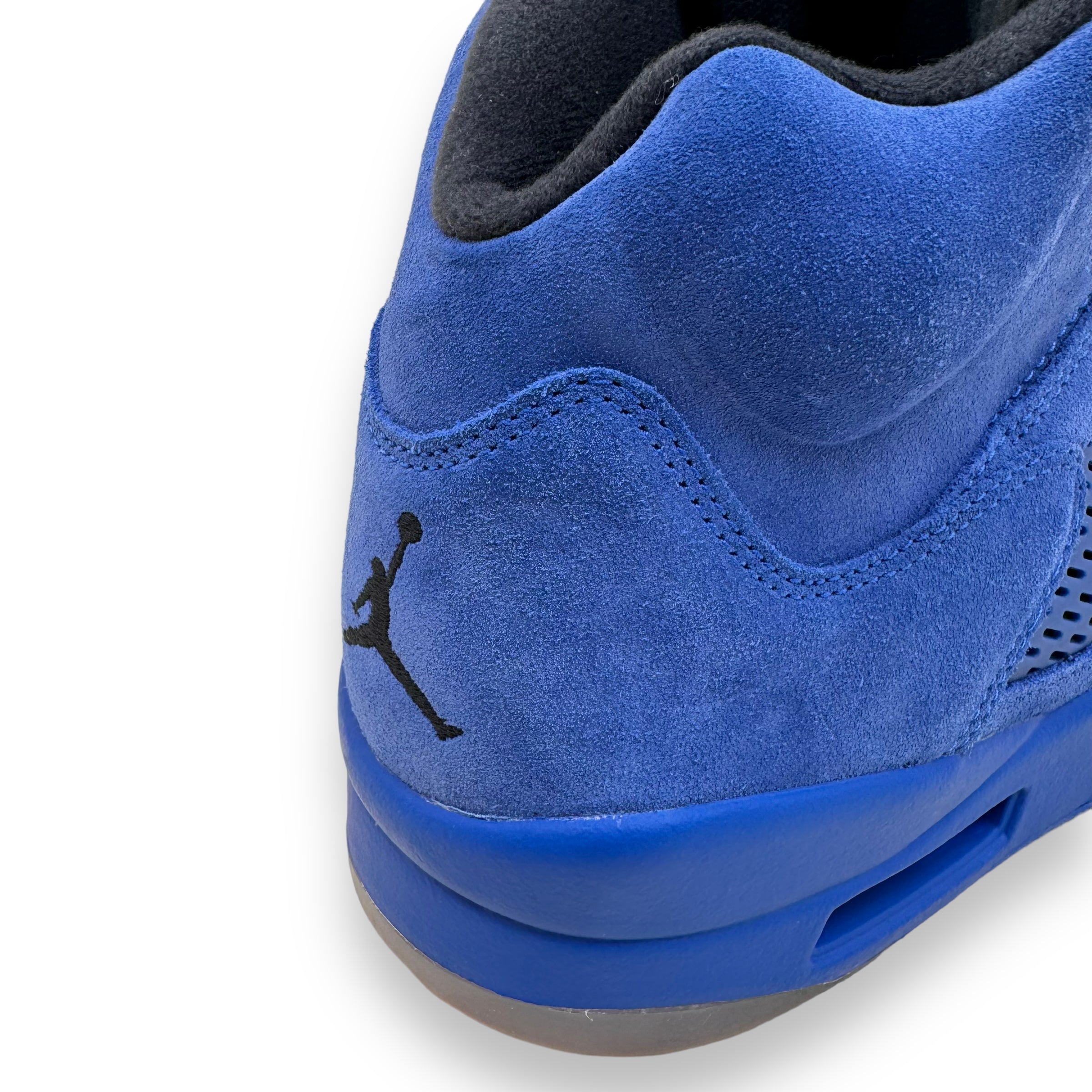 AIR JORDAN 5 RETRO SUEDE SNEAKERS BLUE UK11