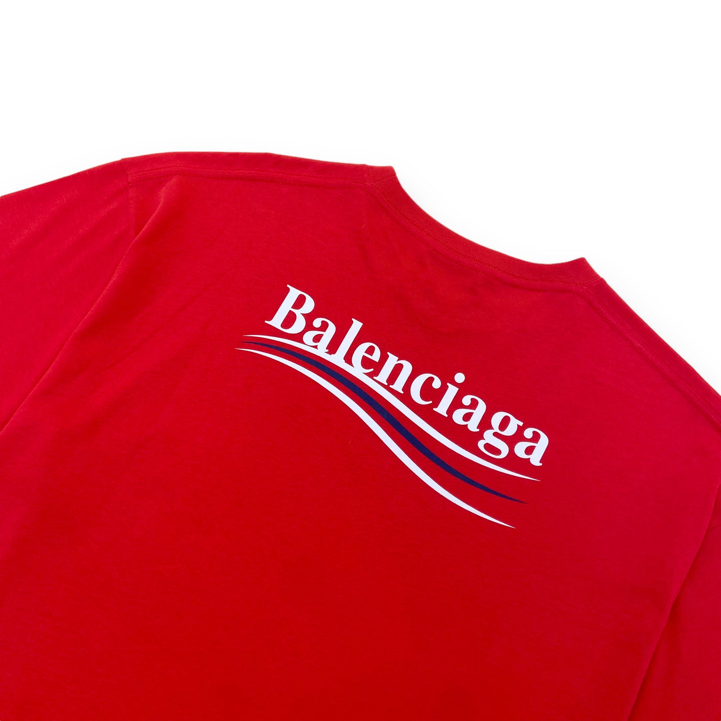 BALENCIAGA LOGO T-SHIRT RED S