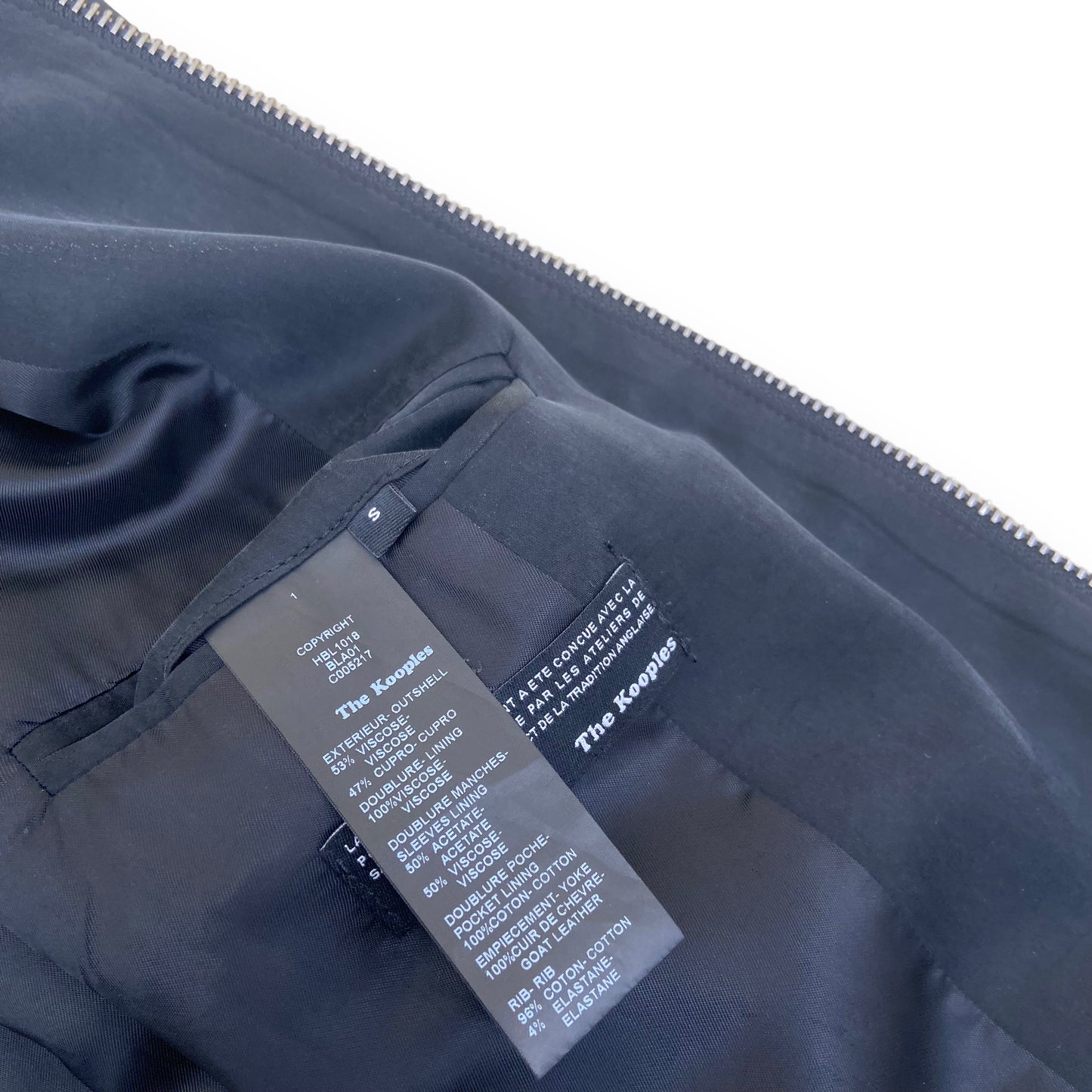 THE KOOPLES BOMBER JACKET NAVY S