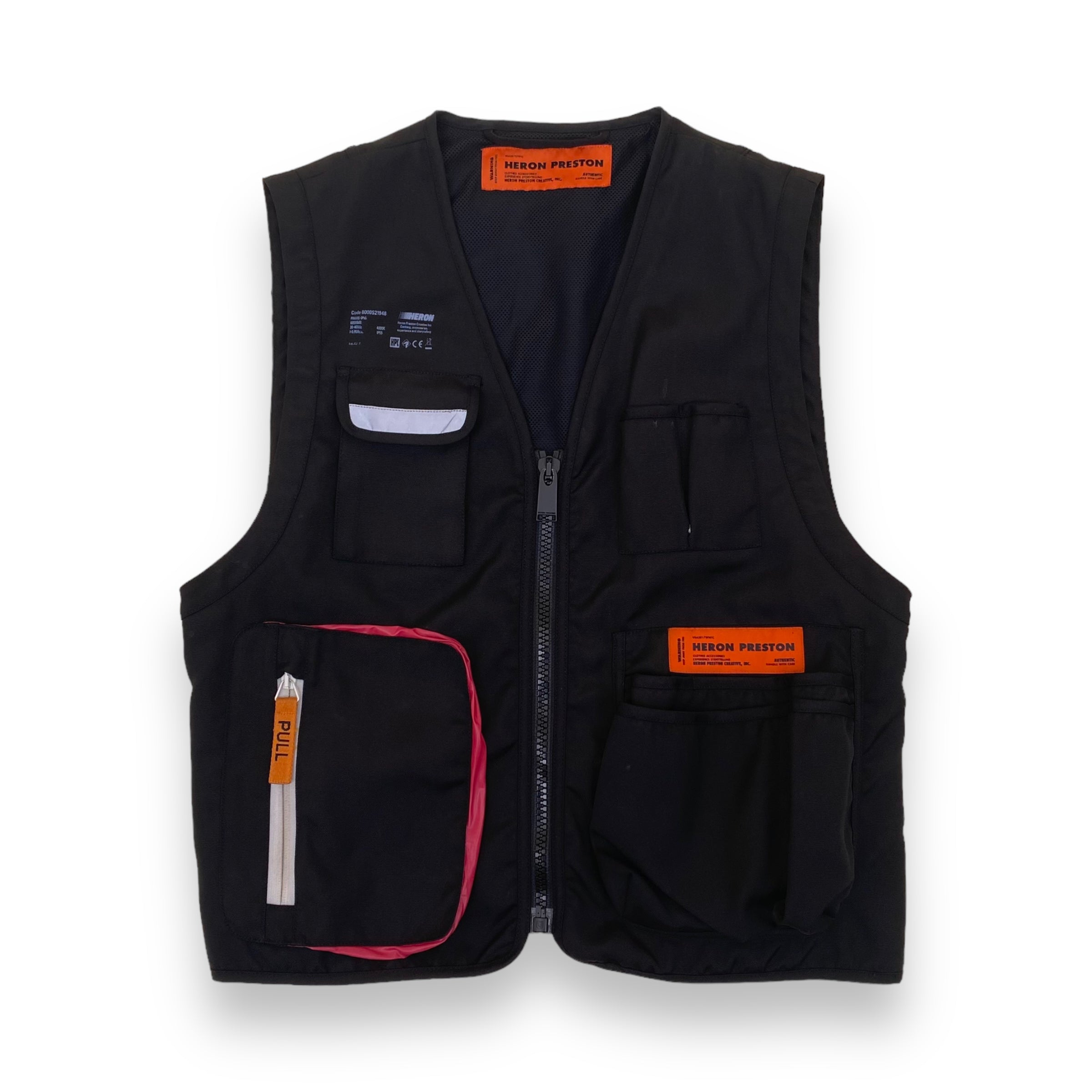 HERON PRESTON REFLECTIVE GILET VEST BLACK M