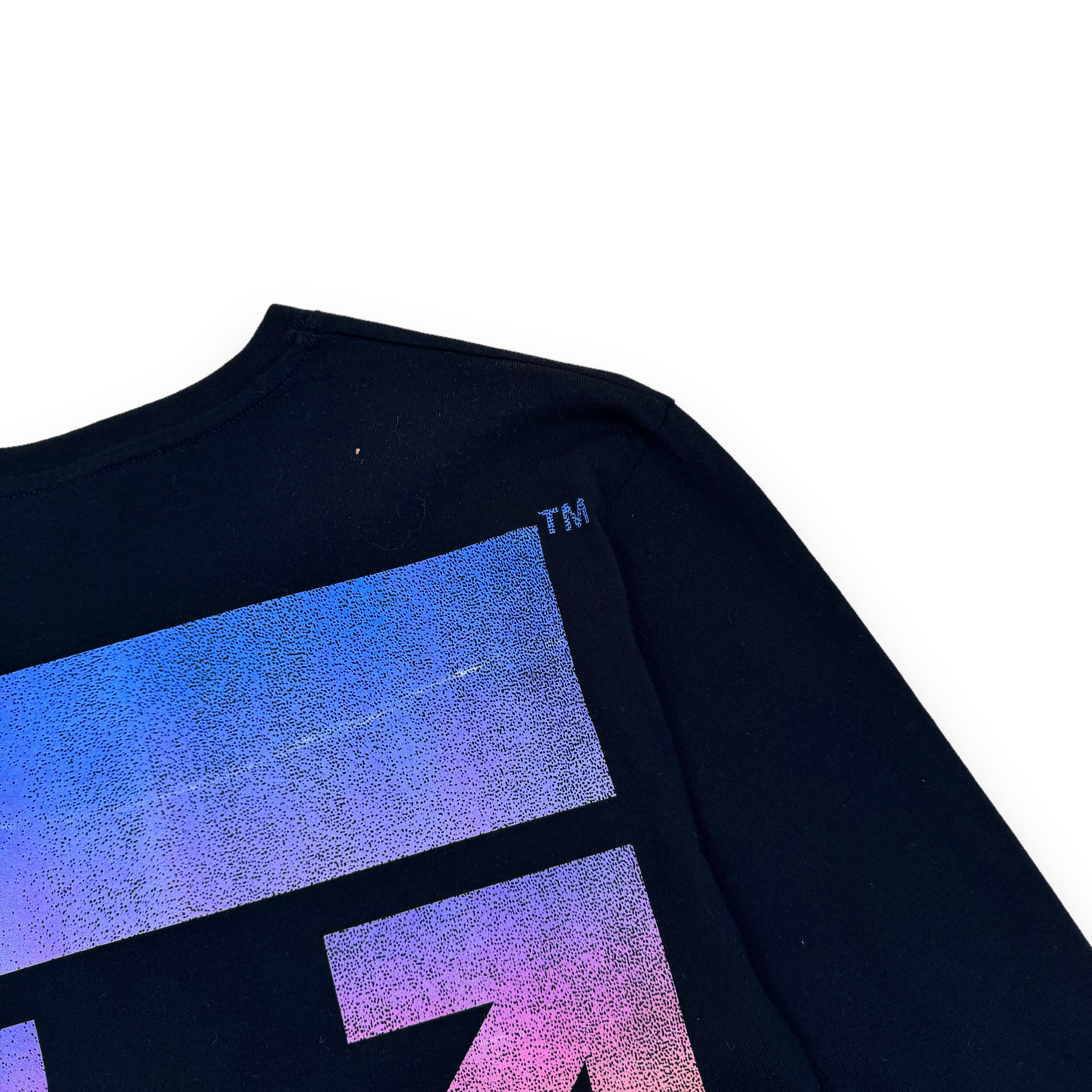 OFF-WHITE LONG SLEEVE DEGRADE ARROW T-SHIRT BLACK L