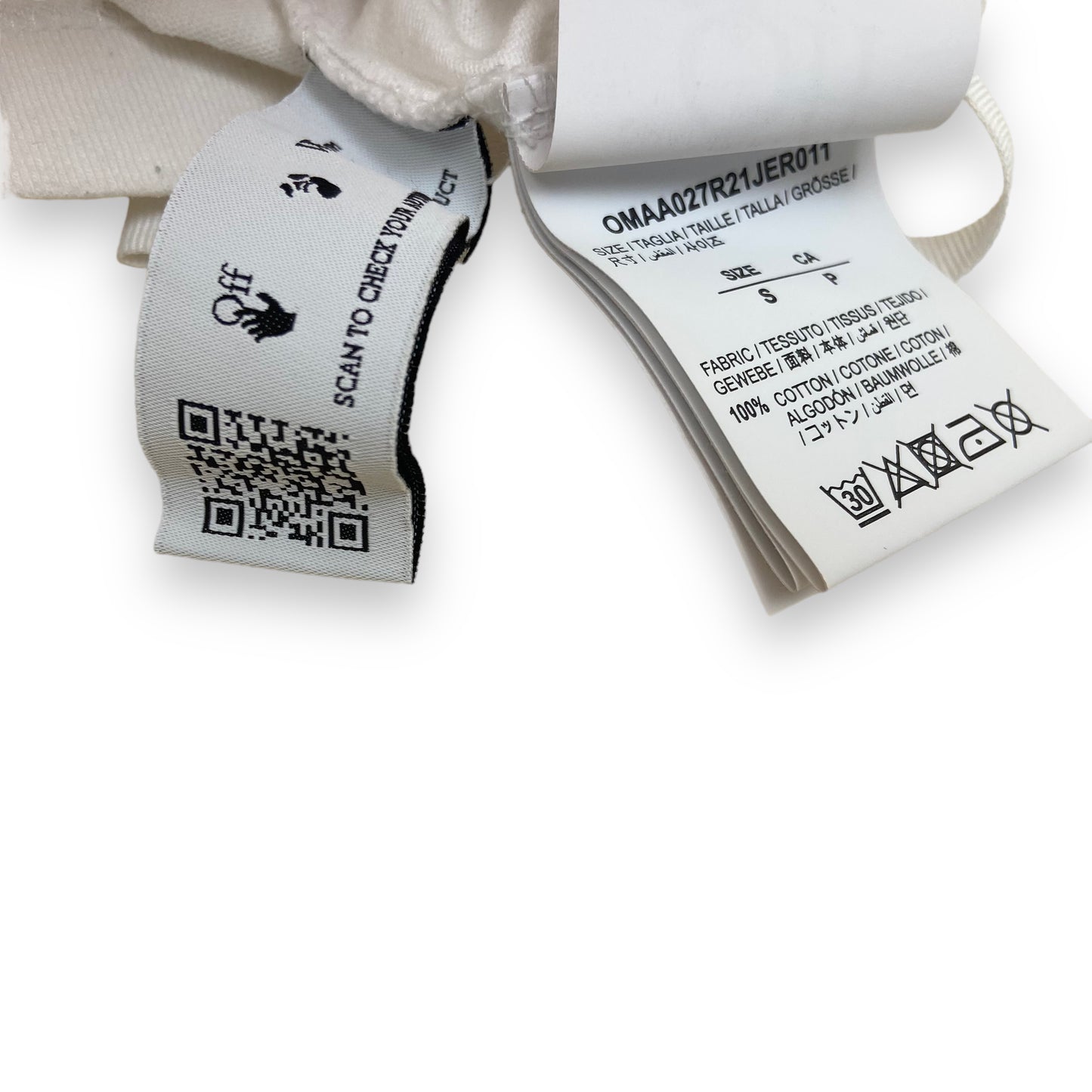 OFF-WHITE T-SHIRT WHITE S