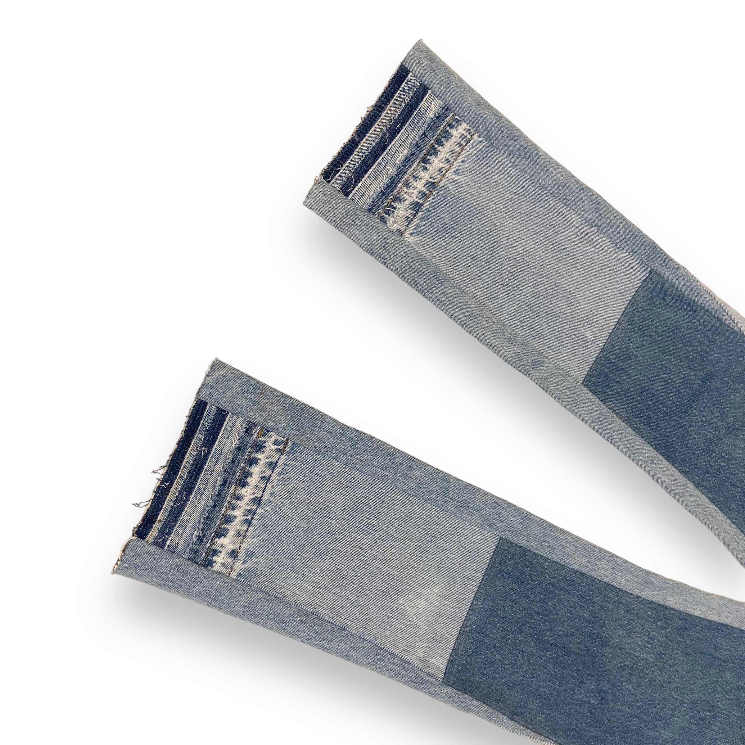 JEANIUS BAR ATELIER FLARED CARPENTER DENIM JEANS BLUE R 36W