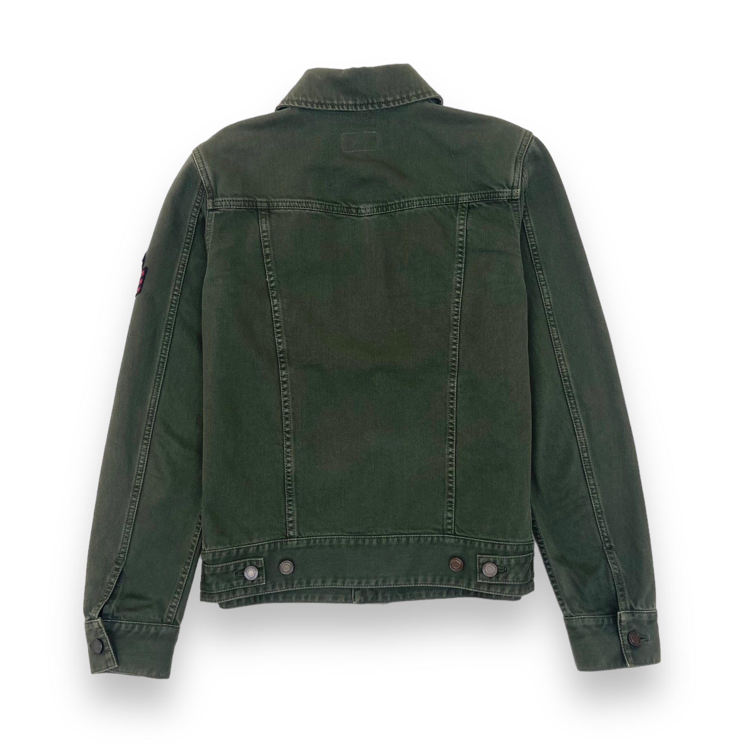 SAINT LAURENT DENIM JACKET KHAKI XS