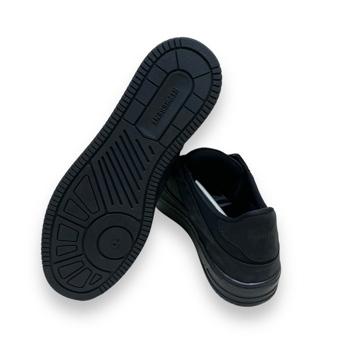 REPRESENT APEX LOW TOP SNEAKERS BLACK UK12