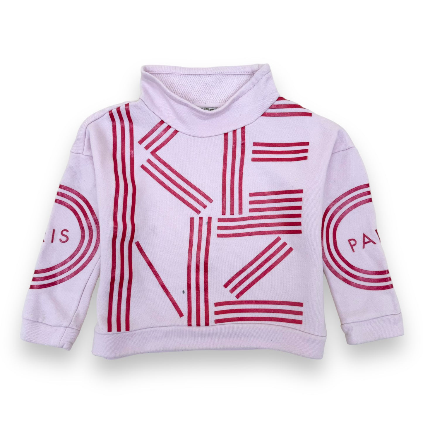 KENZO PARIS GLITTER SWEATSHIRT PINK AGE5
