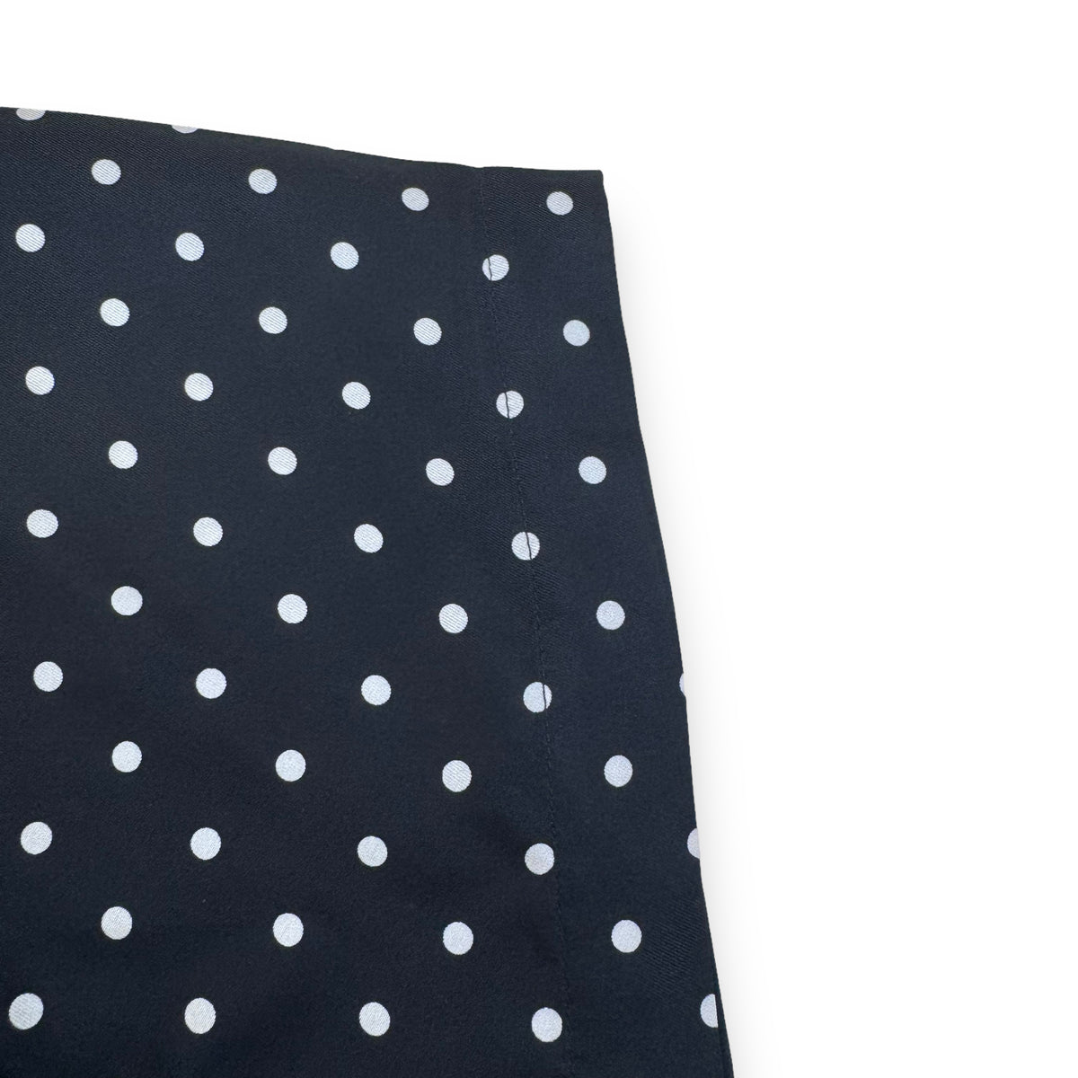 AMIRI SILK TWILL SHORT SLEEVE POLKADOT SHIRT BLACK M