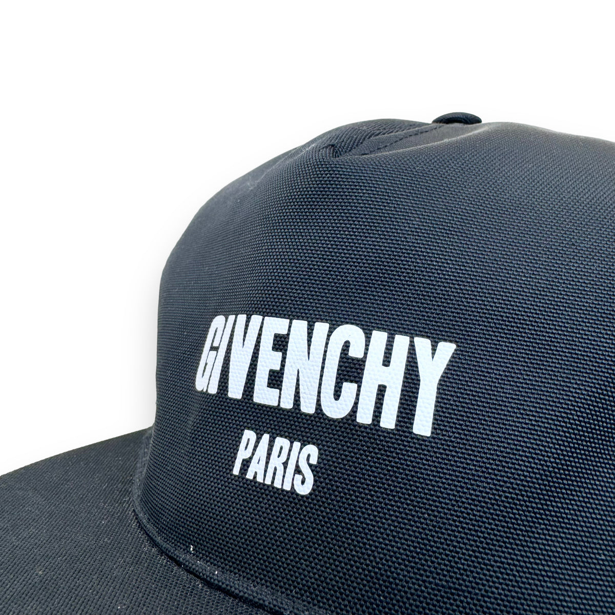 GIVENCHY PARIS LOGO BASEBALL FLAT CAP BLACK