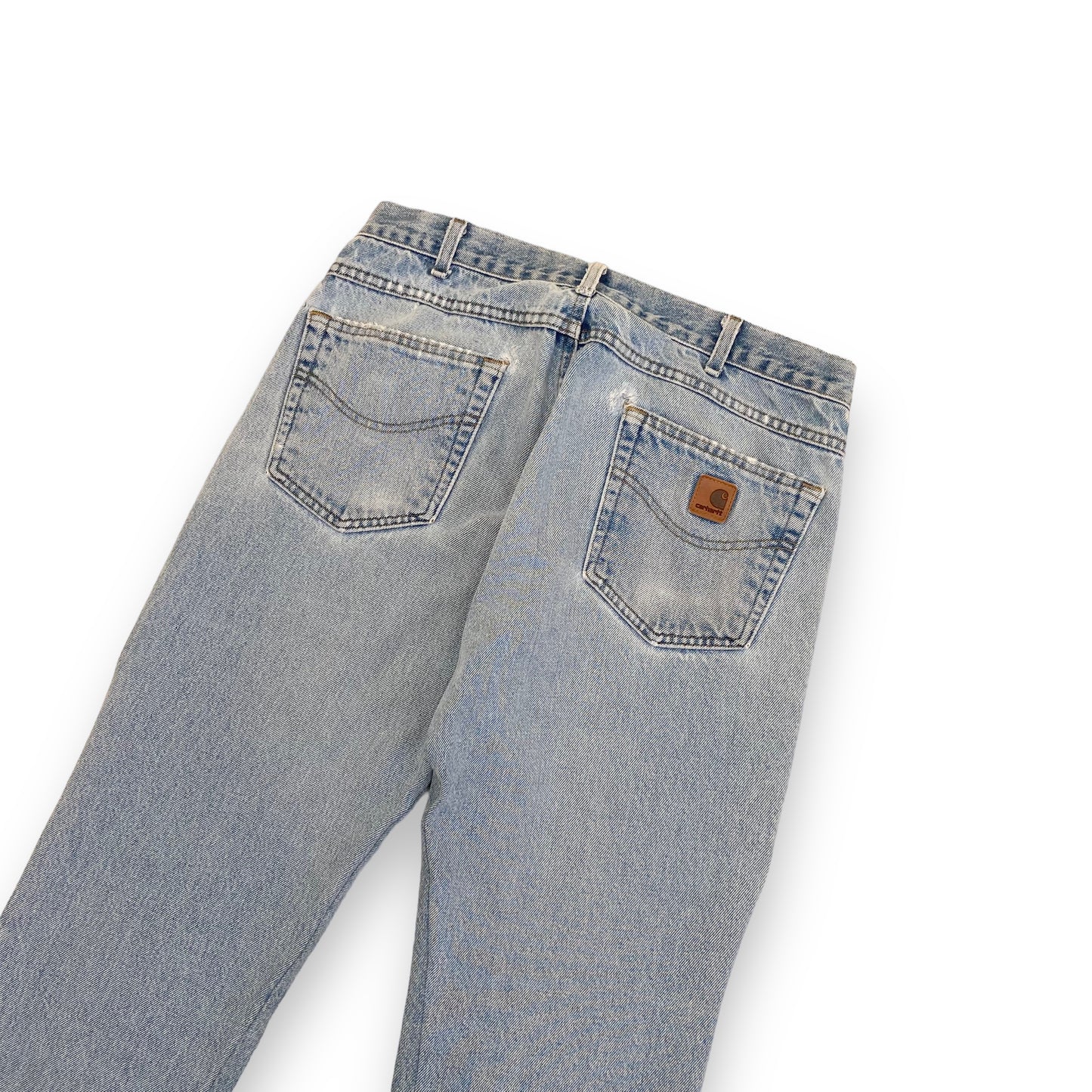 JEANIUS BAR ATELIER FLARED CARPENTER DENIM JEANS BLUE R 36W