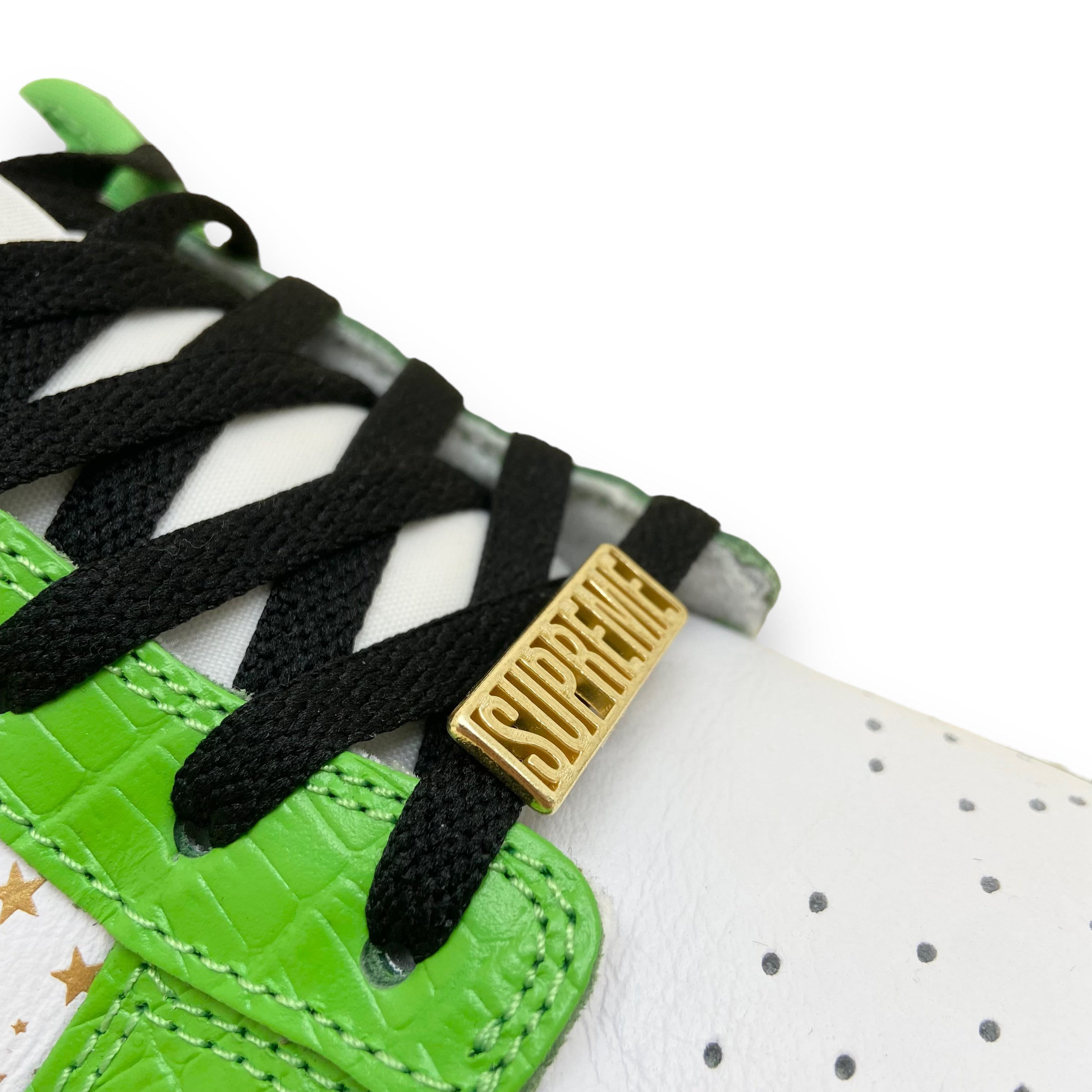 NIKE X SUPREME DUNK LOW STARS OG SB QS SNEAKERS ‘MEAN GREEN’ UK10