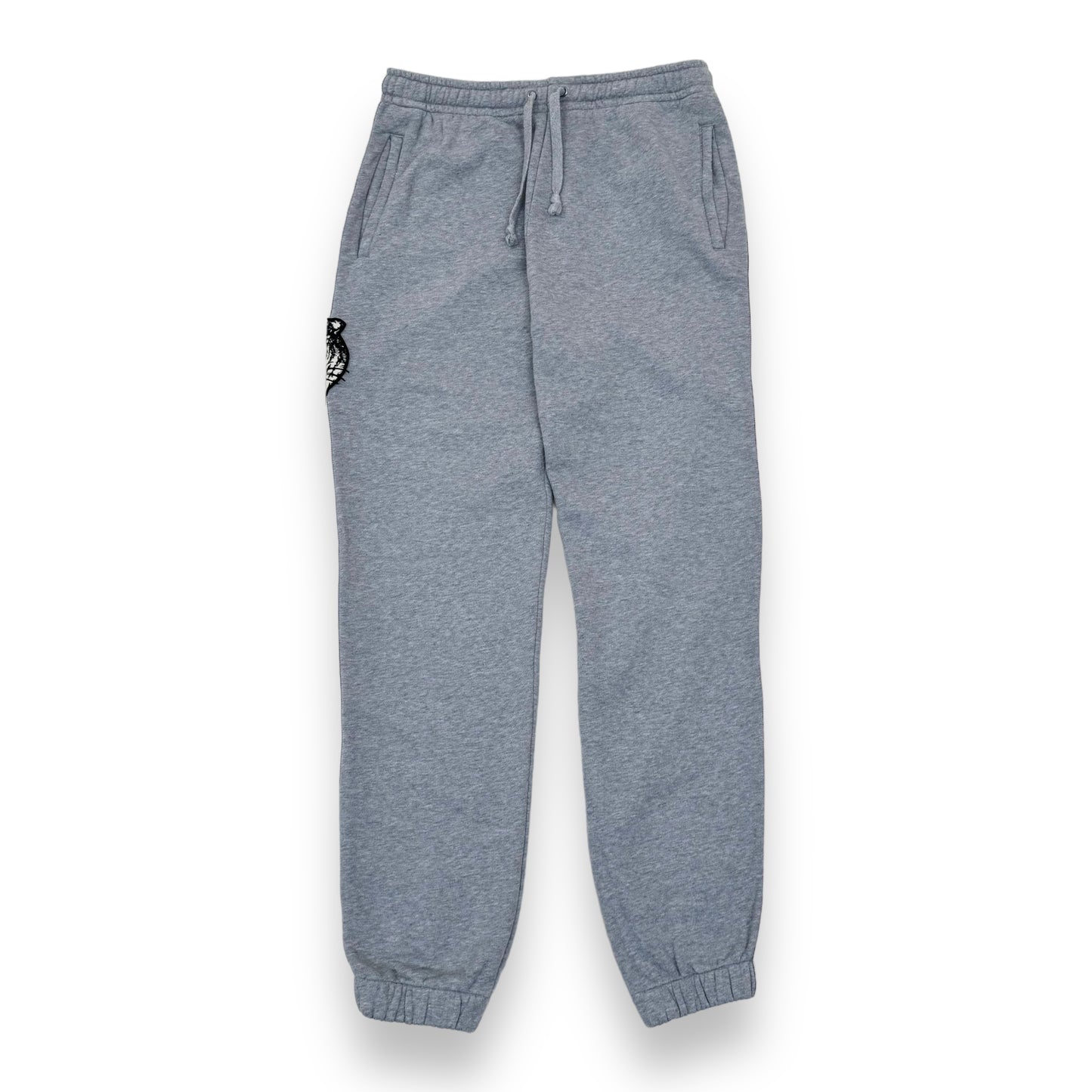 GUCCI WOLF MOTIF JERSEY SWEATPANTS GREY XL