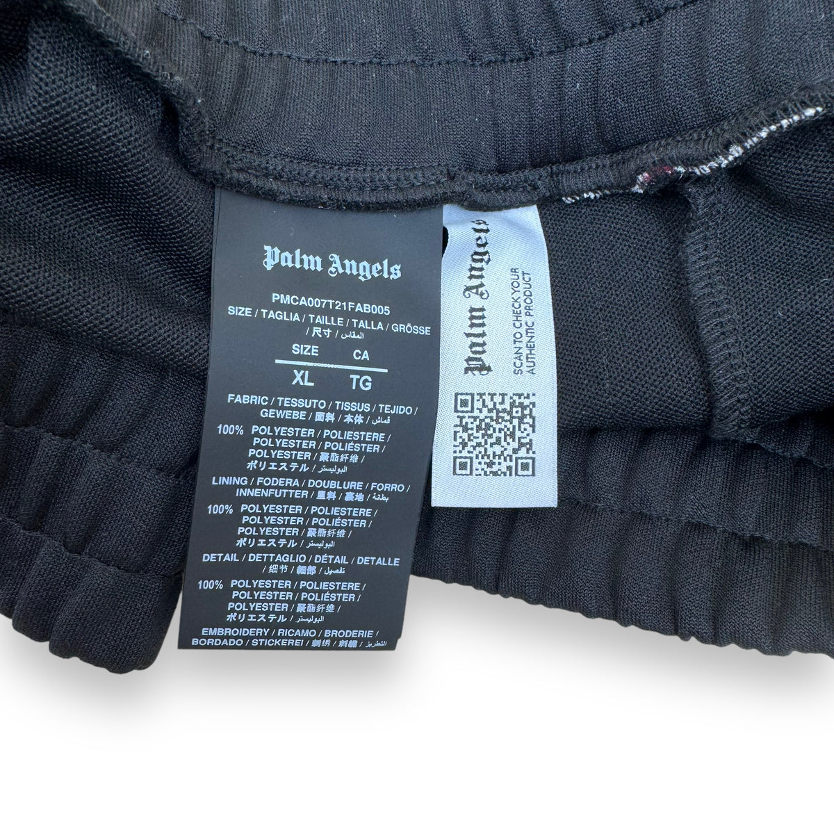 PALM ANGELS X END TRACK PANTS BLACK XL