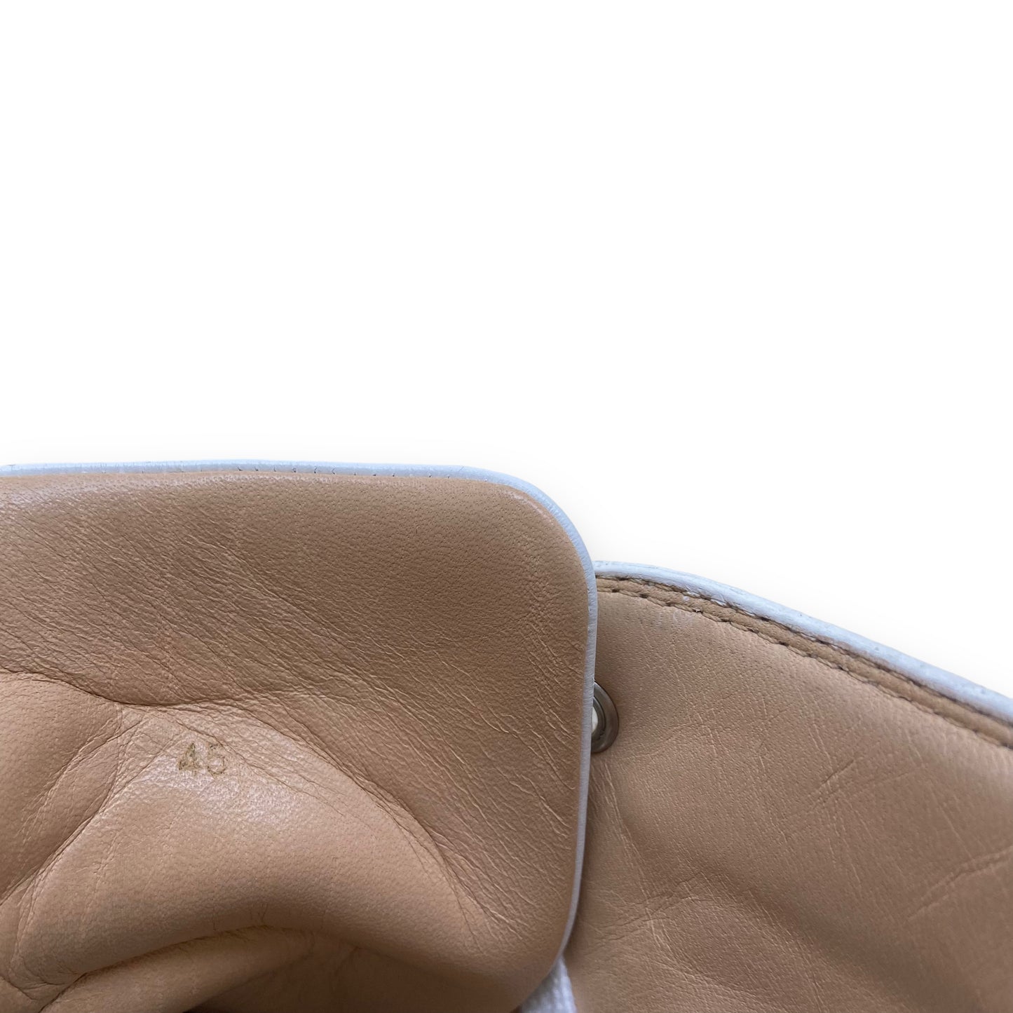 CHRISTIAN LOUBOUTIN LOUIS HIGH TOP LEATHER SNEAKERS WHITE UK10.5